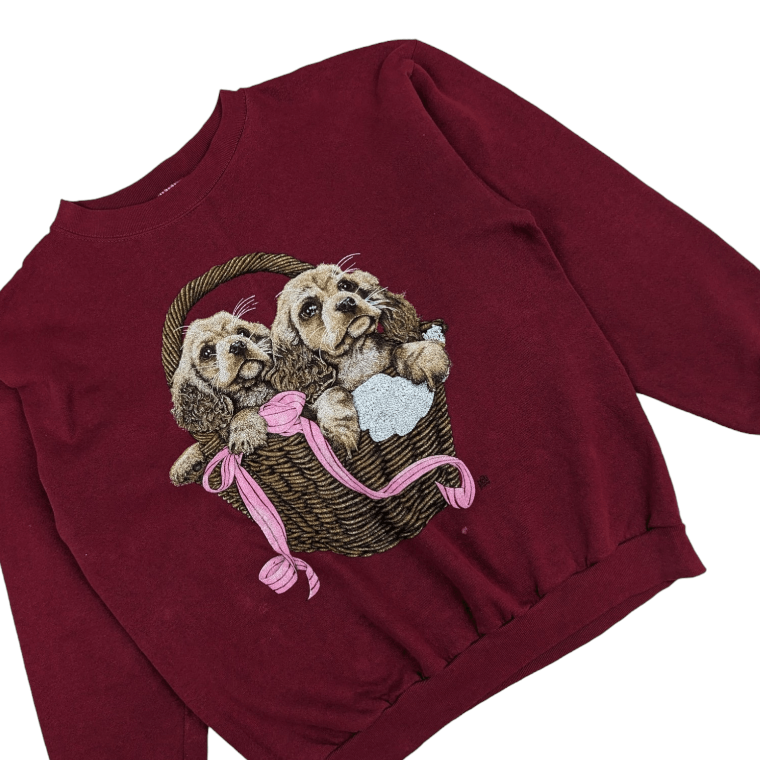 Vintage Vintage 90's COTTON GROVE Cute Dog Animal Image Jumper Size US L / EU 52-54 / 3 - 3 Thumbnail