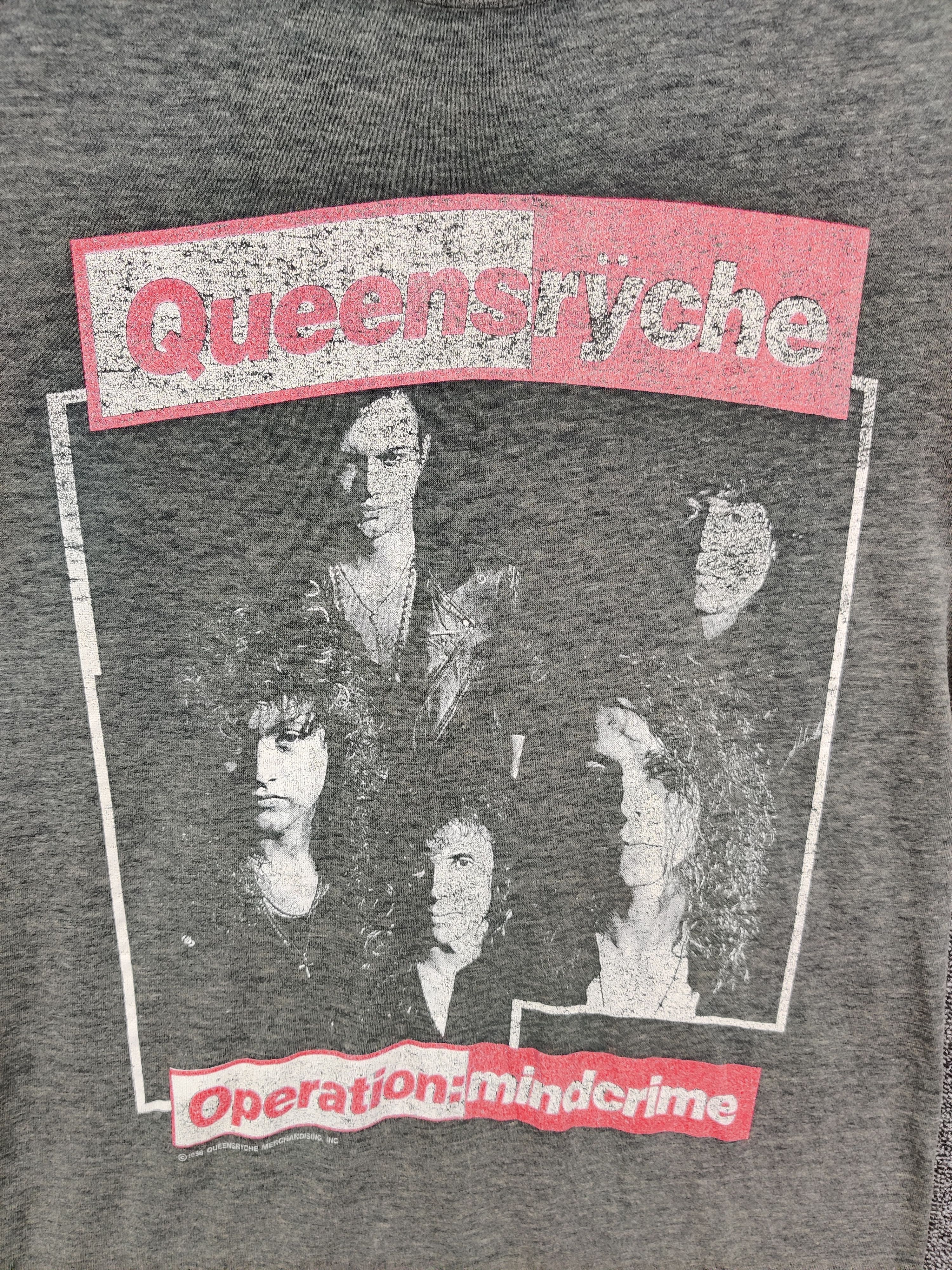 Band Tees Vintage 80s Queensryche Operation Mindcrime Tour Tee Tshirt Size US M / EU 48-50 / 2 - 2 Thumbnail