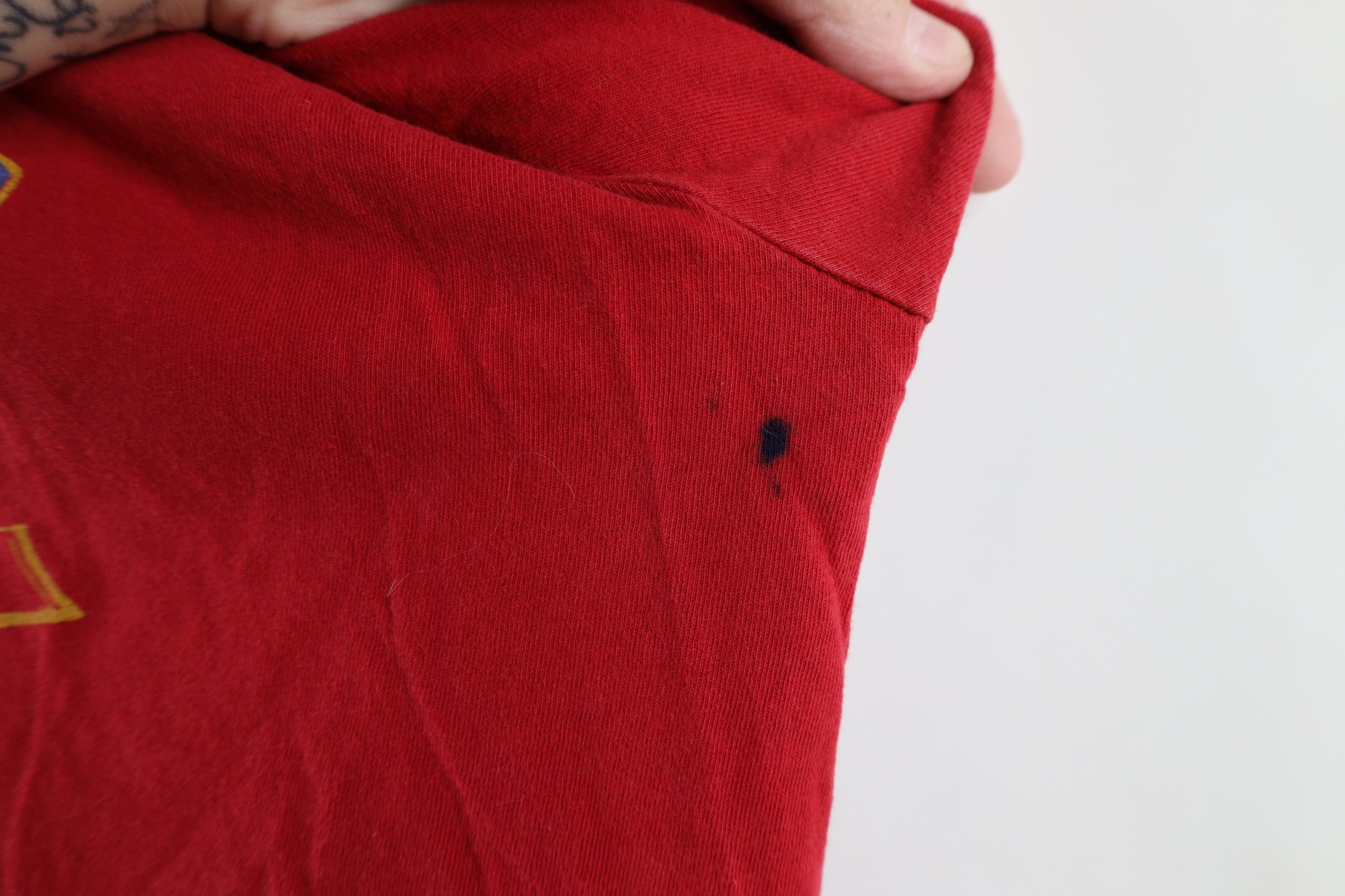Ralph Lauren × Vintage Vintage 90s Ralph Lauren Spell Out Lion Crest T-Shirt Red Size US S / EU 44-46 / 1 - 5 Thumbnail