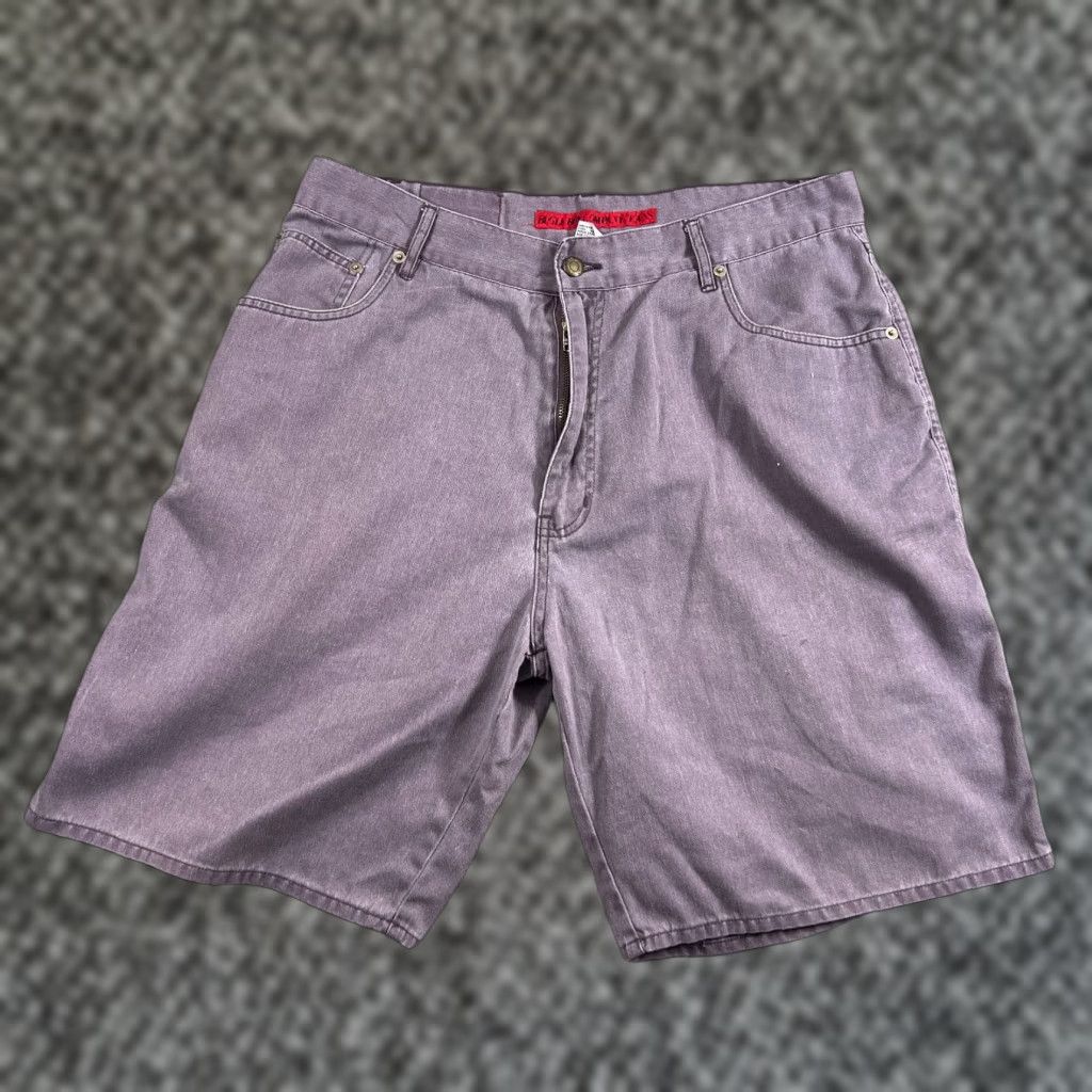 Bugle Boy VINTAGE Bugle Boy Denim Shorts 1990s Mens Regular 36 Purple Size US 36 / EU 52 - 1 Thumbnail