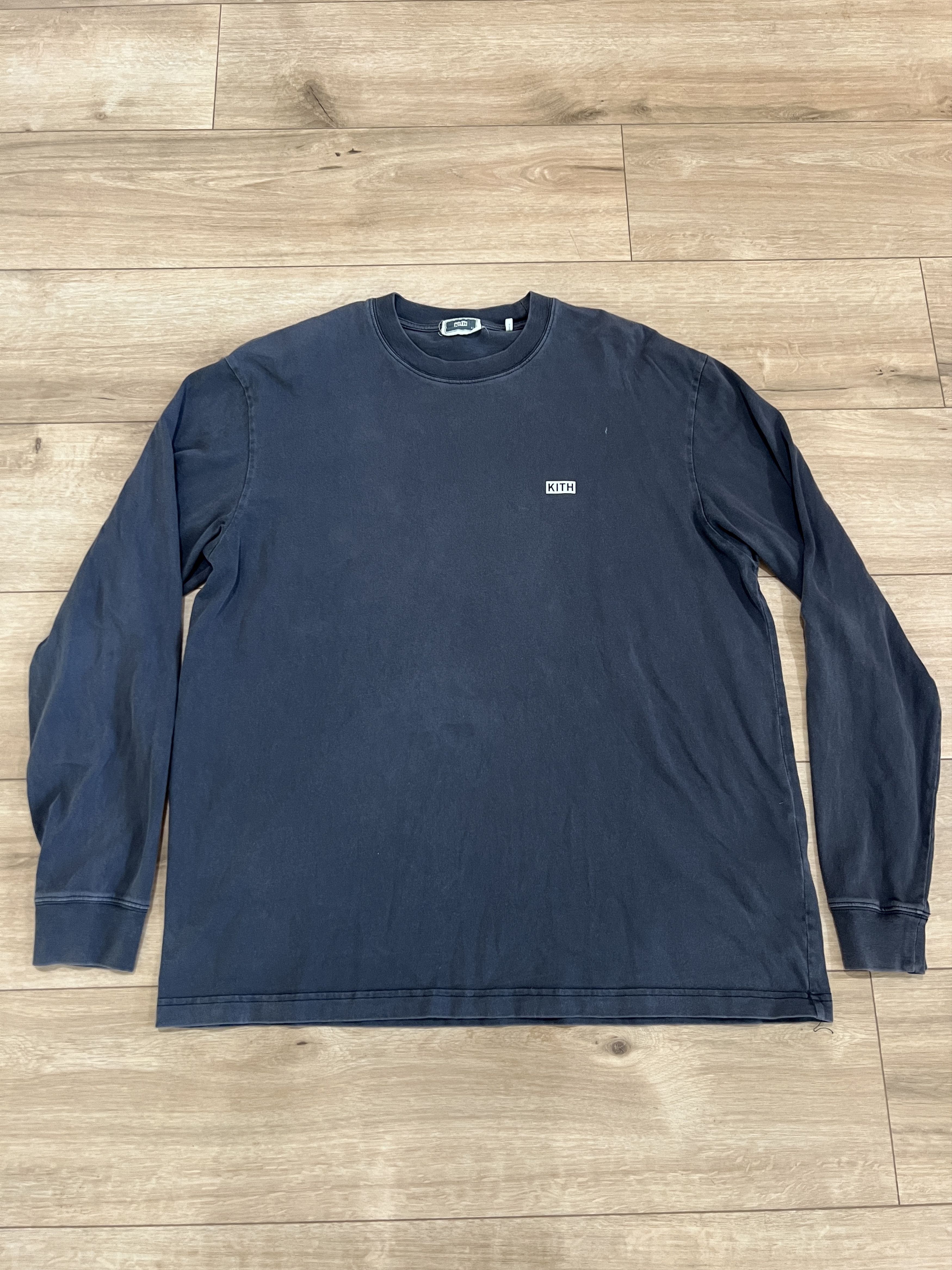 Kith Kith Charcoal Gray Long Sleeve T Shirt Vintage Wash Size US XL / EU 56 / 4 - 1 Thumbnail