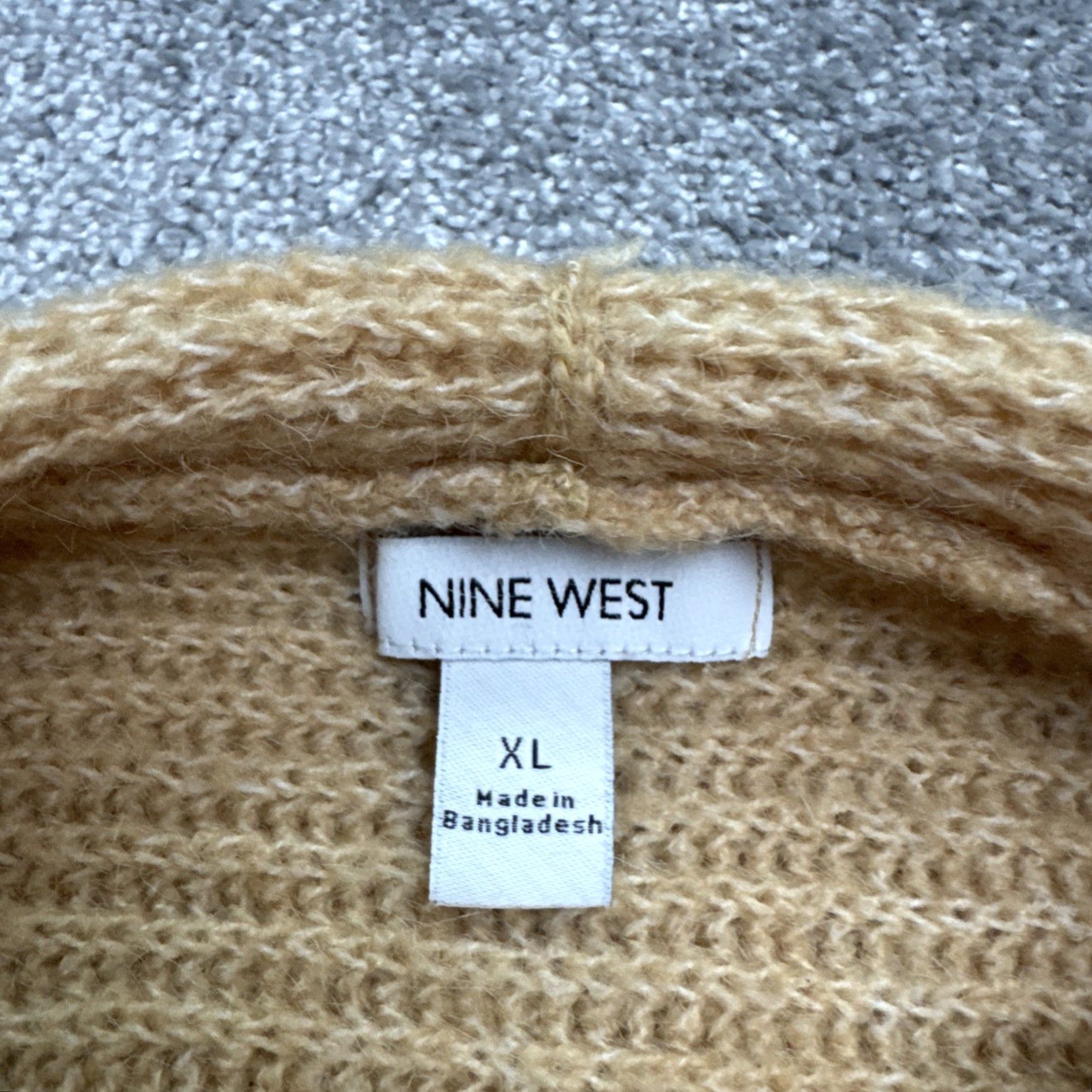 Nine West VINTAGE Nine West Wool Blend Open Front Cardigan Sweater Womens XL Brown Casual Knit Autumn Winter Size XL / US 12-14 / IT 48-50 - 7 Thumbnail