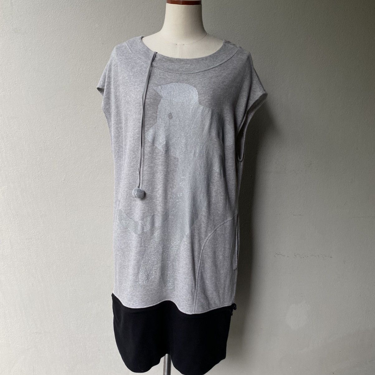Tsumori Chisato Tsumori Chisato Grey Dog Print Tunic Dress Size XS / US 0-2 / IT 36-38 - 1 Thumbnail