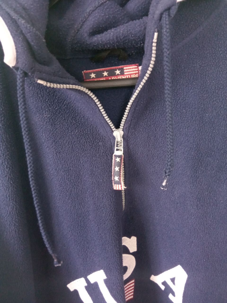 Other Vintage Embroidered USA Sports Hooded Fleece Size US XXL / EU 58 / 5 - 3 Thumbnail