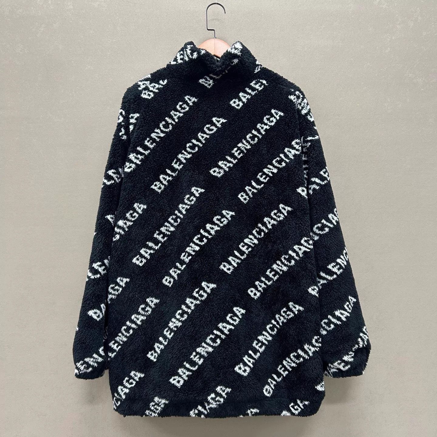 Balenciaga Balenciaga All Over Print Teddy Jacket 99 New 34 Size XXS / US 00 / IT 34 - 2 Thumbnail
