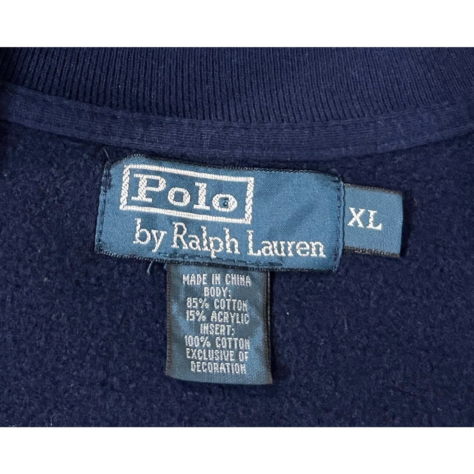 Polo Ralph Lauren Polo Ralph Lauren Jacket Men’s Track Jacket XL Navy Solid Full Zip Pockets Embroidered Vintage Style Size US XL / EU 56 / 4 - 6 Thumbnail