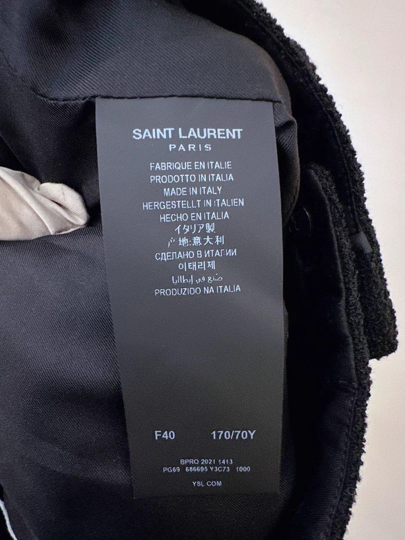 Saint Laurent Paris Saint Laurent Paris Black wavy shorts Size 39" - 4 Thumbnail