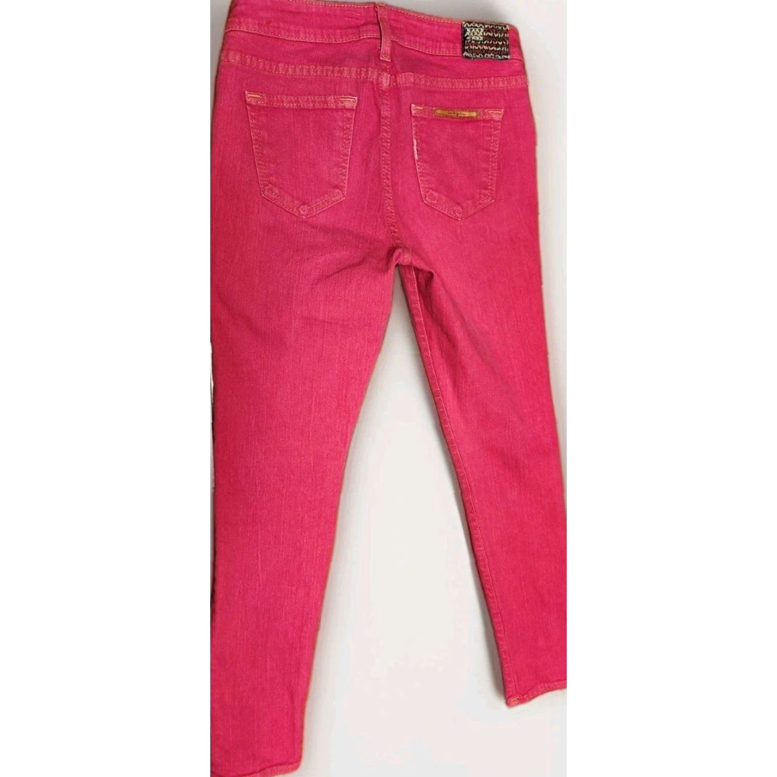 True Religion TRUE RELIGION Jeans Women’s 27 Pink Straight USA MADE Pants Slim Fit 28x30 Vintage 5-Pocket Denim Size 27" / US 4 / IT 40 - 2 Thumbnail