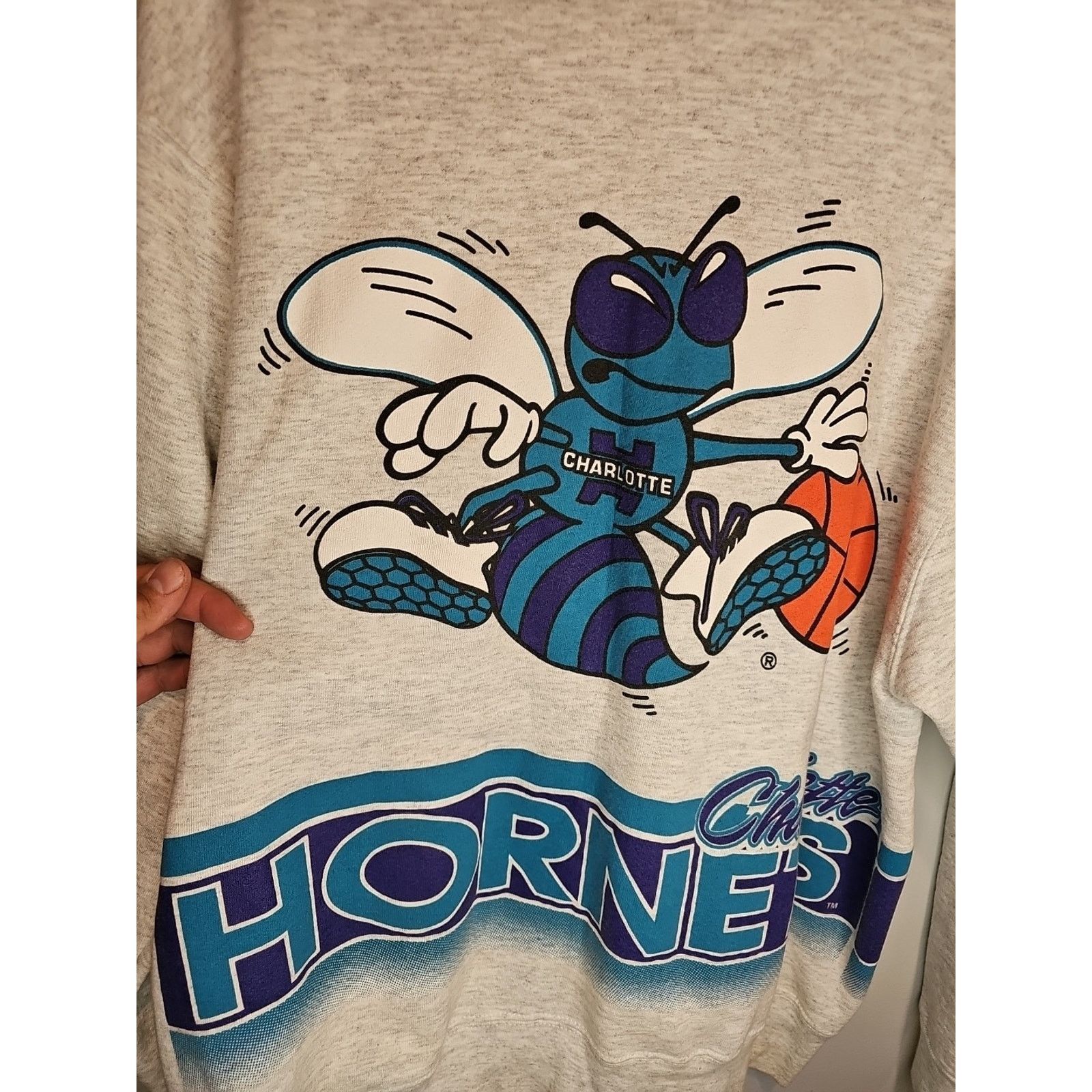 Salem Sportswear Vintage Charlotte Hornets Sweatshirt Sz L NBA Salem Crew Size US L / EU 52-54 / 3 - 4 Thumbnail