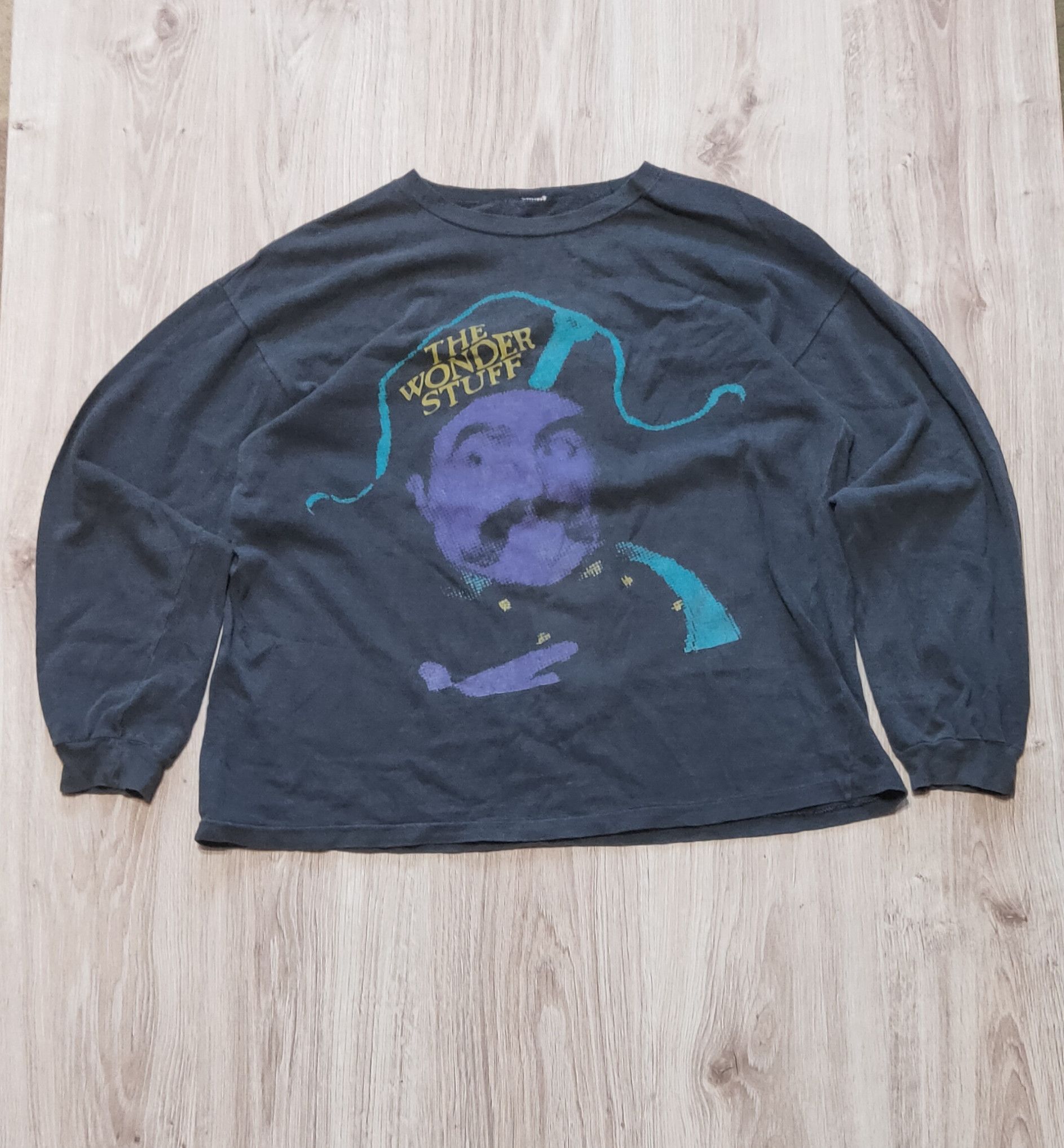Band Tees × Vintage The Wonder Stuff 80s Who wants to be disco king longsleeve Size US XL / EU 56 / 4 - 1 Thumbnail