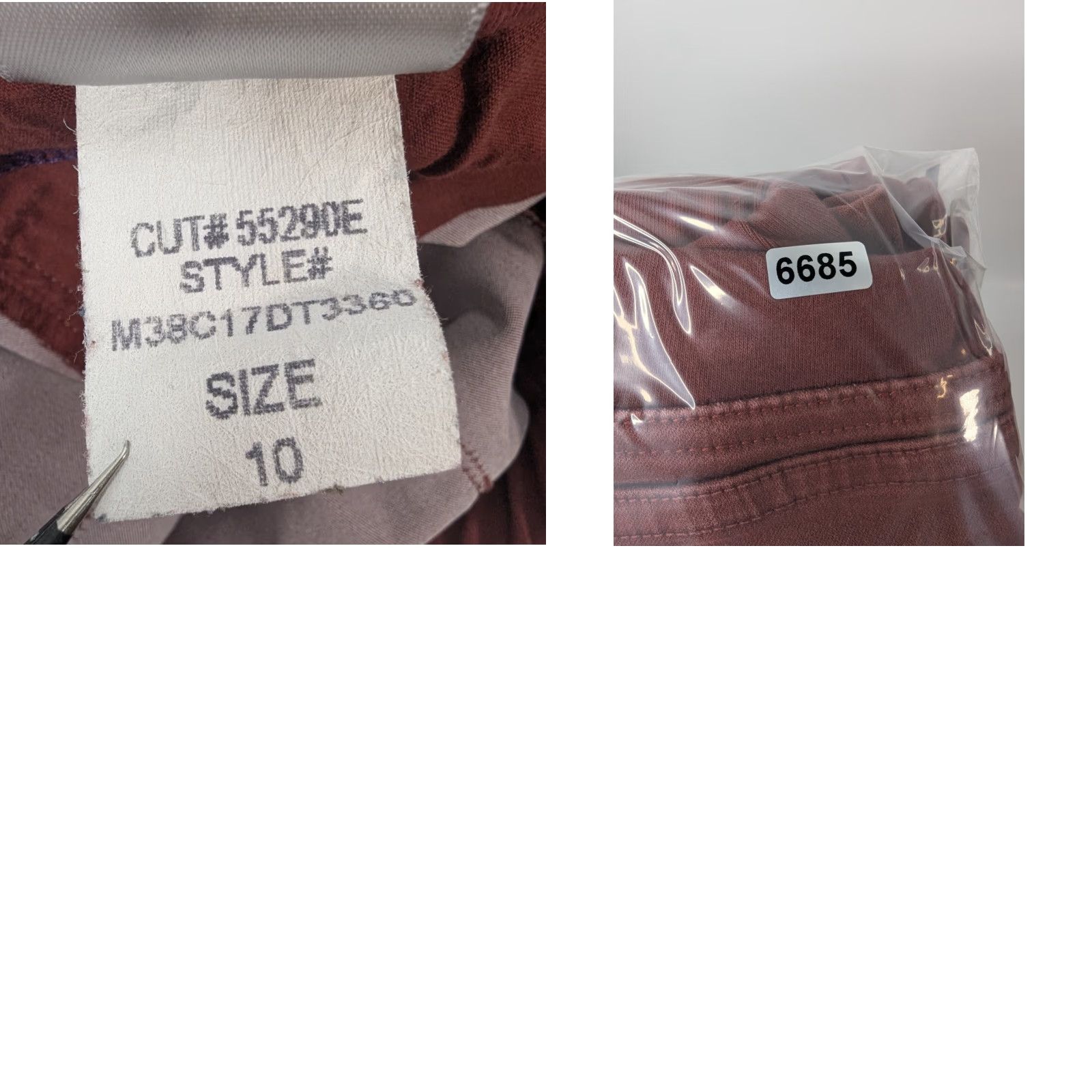 NYDJ NYDJ Leggings Women 10 Maroon Lift Tuck Technology Comfort Stretch Pockets Slimming Casual Workwear Size 32" / US 10 / IT 46 - 10 Thumbnail