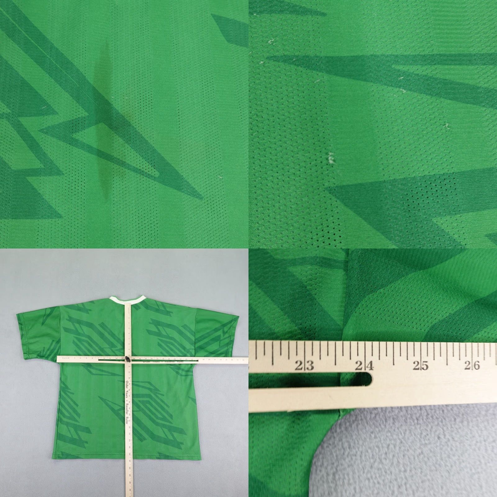 Umbro VINTAGE Umbro Shirt Mens XL Green White V Neck Soccer Jersey Made in USA 90s Size US XL / EU 56 / 4 - 8 Thumbnail