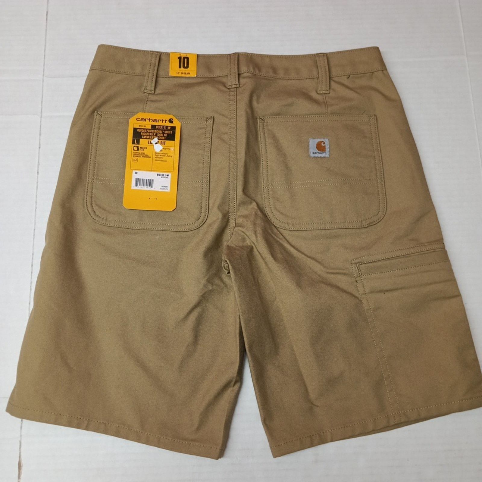 Carhartt Carhartt Women's Canvas Work Shorts Loose Fit Size 10 Khaki Size 32" / US 10 / IT 46 - 4 Thumbnail