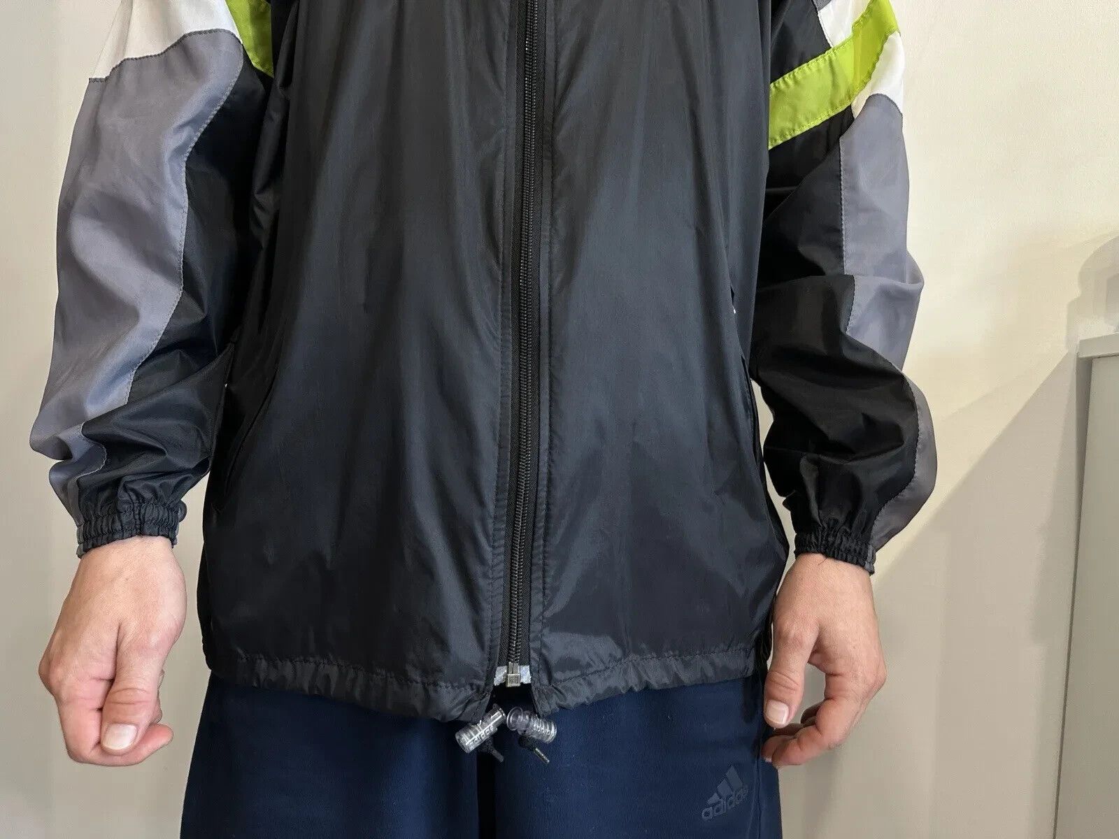 Adidas ADIDAS VINTAGE 1990s 90s RAVE JACKET NYLON RAINCOAT SNINY Size US S / EU 44-46 / 1 - 4 Thumbnail