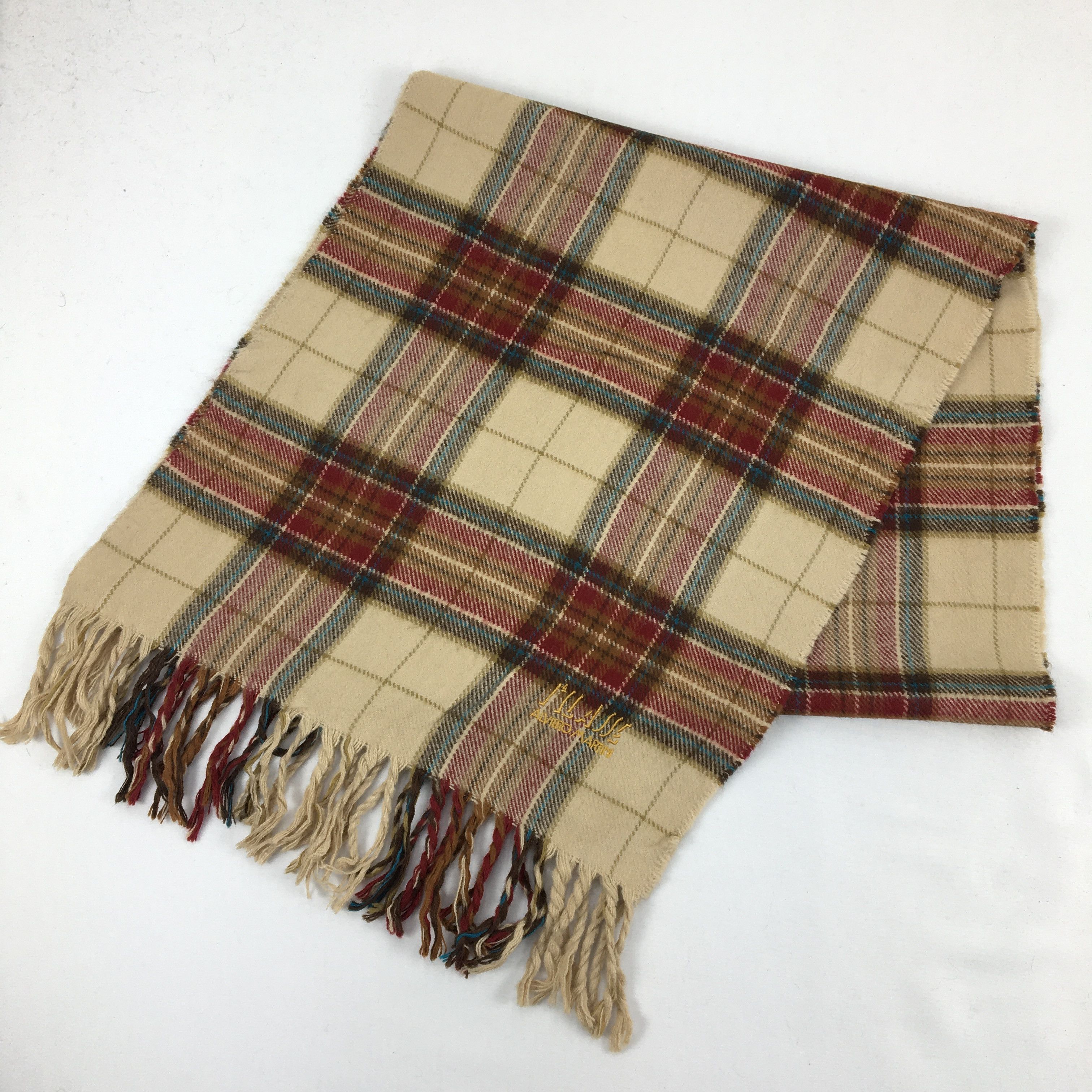 Alviero Martini Vintage Alviero Martini Wool Scarf Muffler Cashmere Scarves Size ONE SIZE - 3 Thumbnail