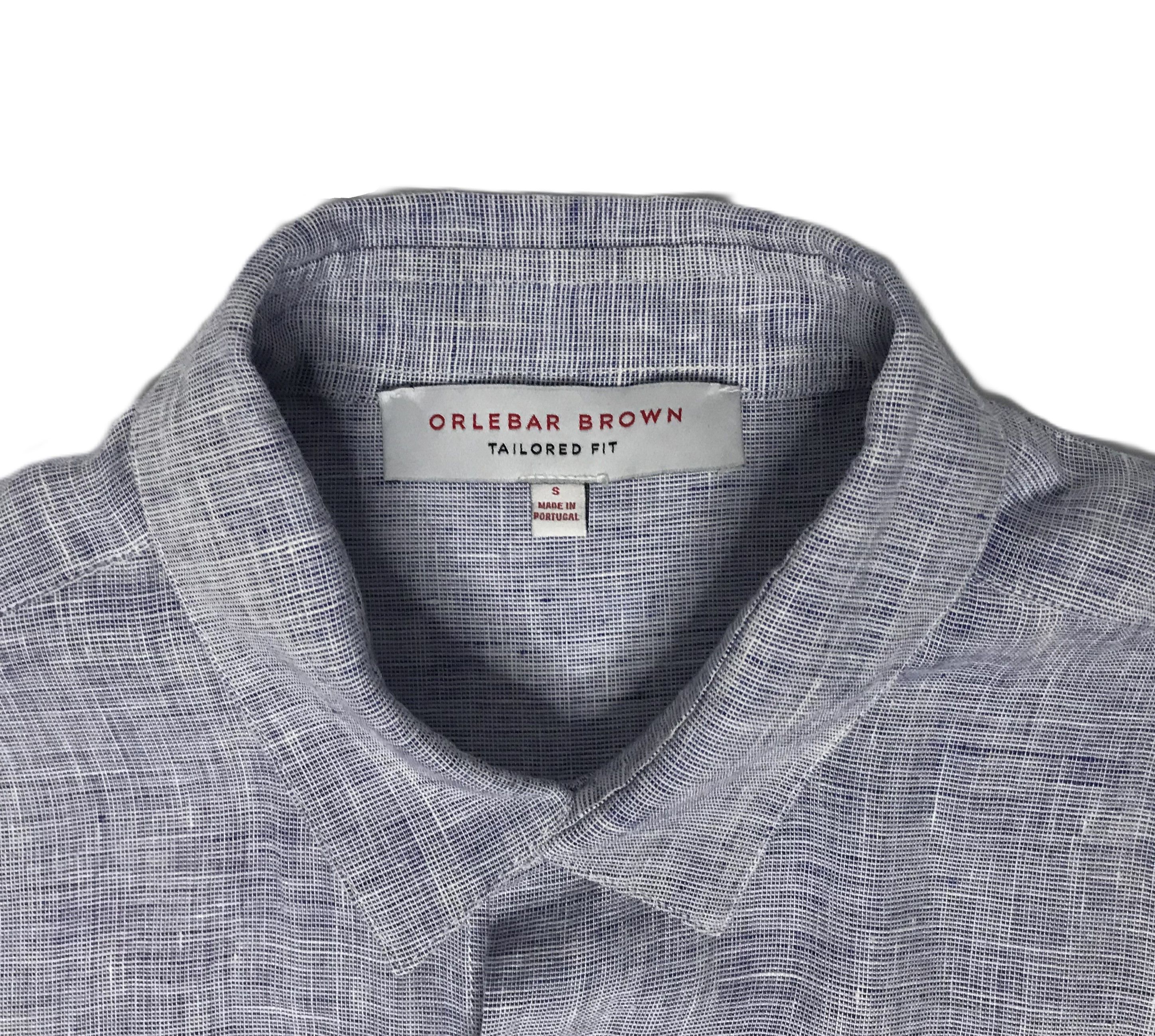 Orlebar Brown Orlebar Brown Mens Linen Button Up Shirt Longsleeve Size US S / EU 44-46 / 1 - 8 Thumbnail