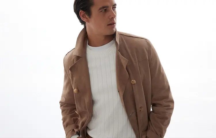 Brunello Cucinelli o1w1db10725 Leather Overcoat in Open Brown Size US XL / EU 56 / 4 - 2 Thumbnail