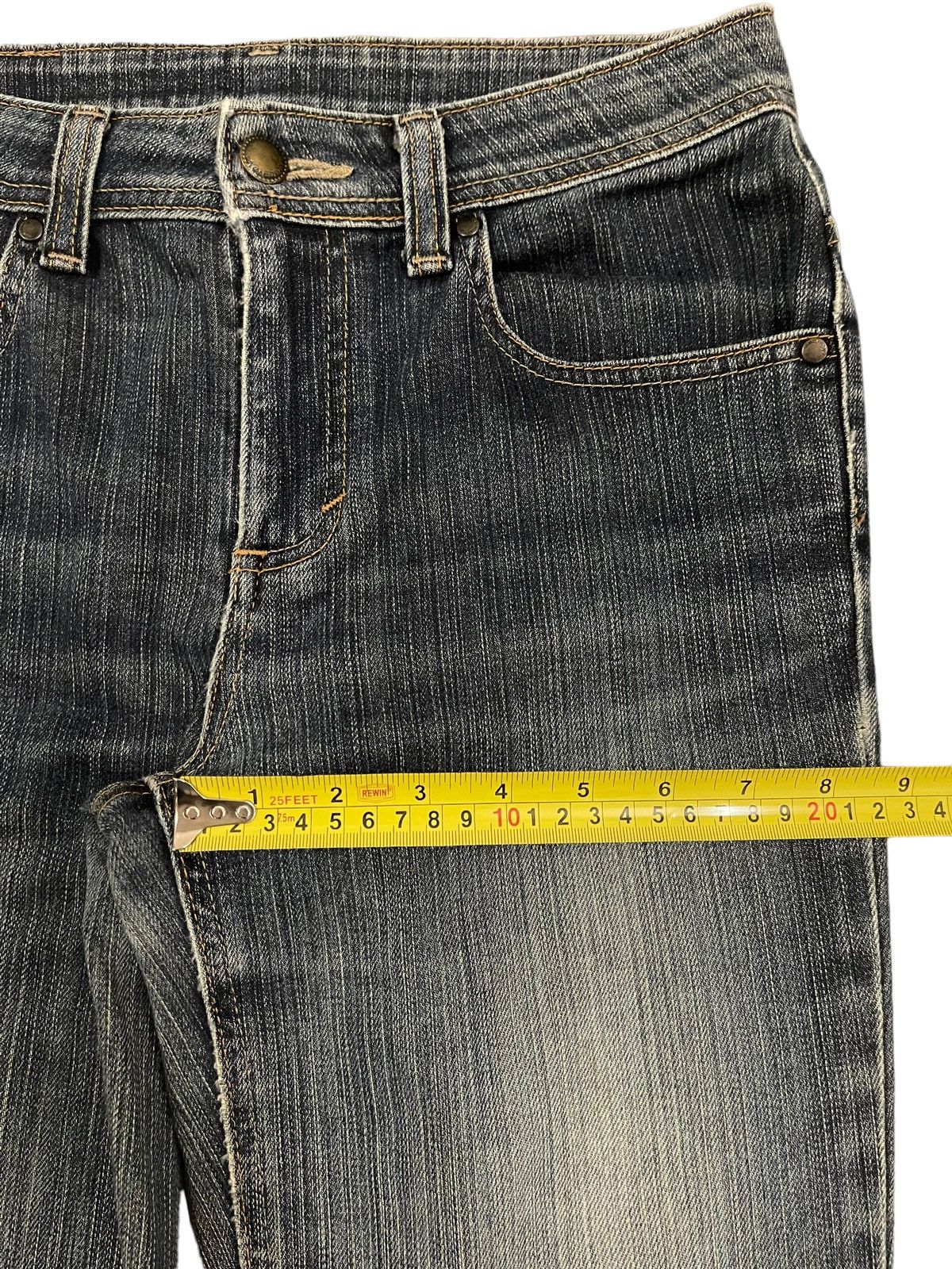 Edwin Vintage Edwin Japan Blue Wash Distress Style Bootcut Jeans Size 28" / US 6 / IT 42 - 12 Thumbnail
