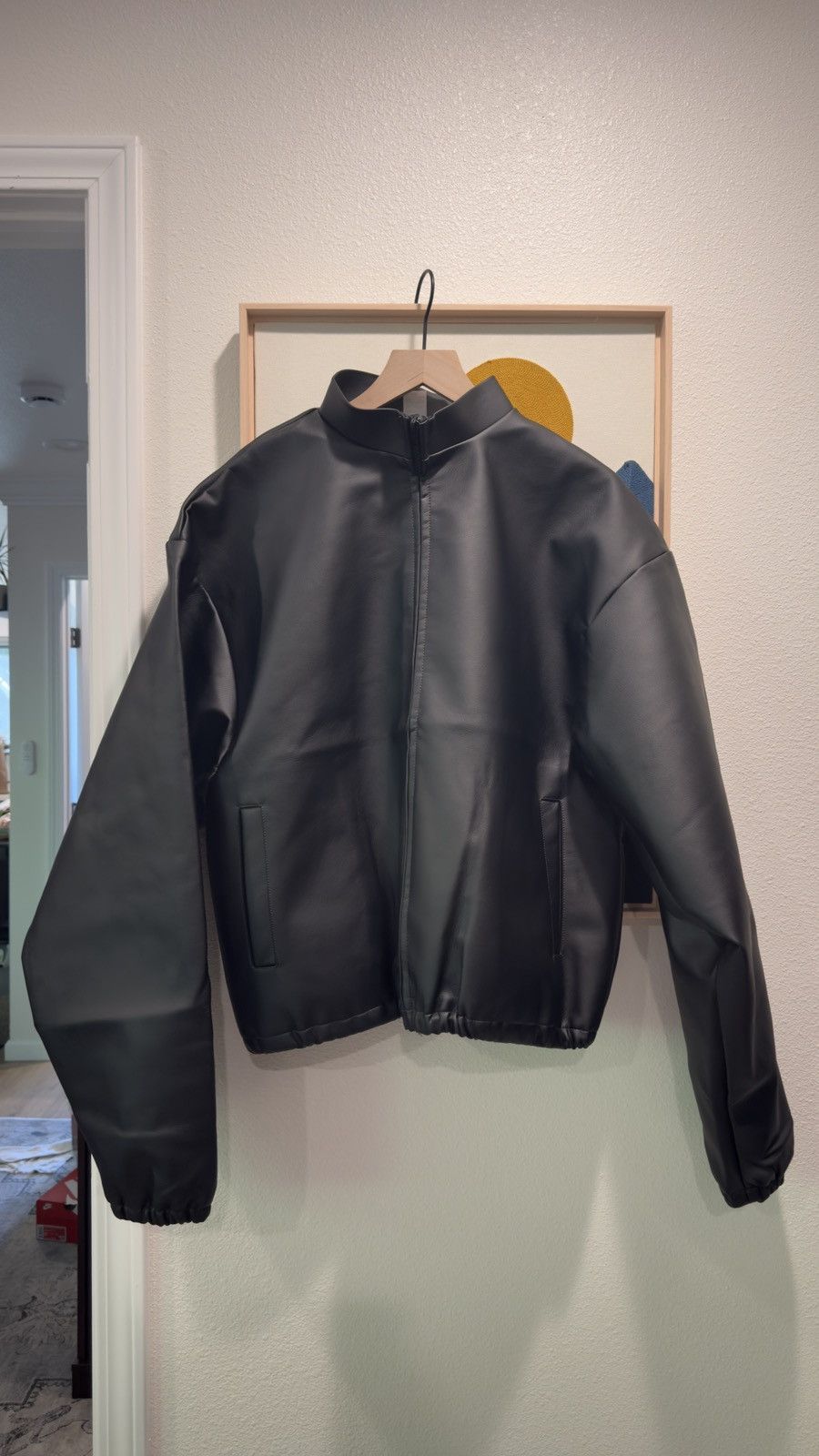 Yeezy Leather Jacket | Grailed