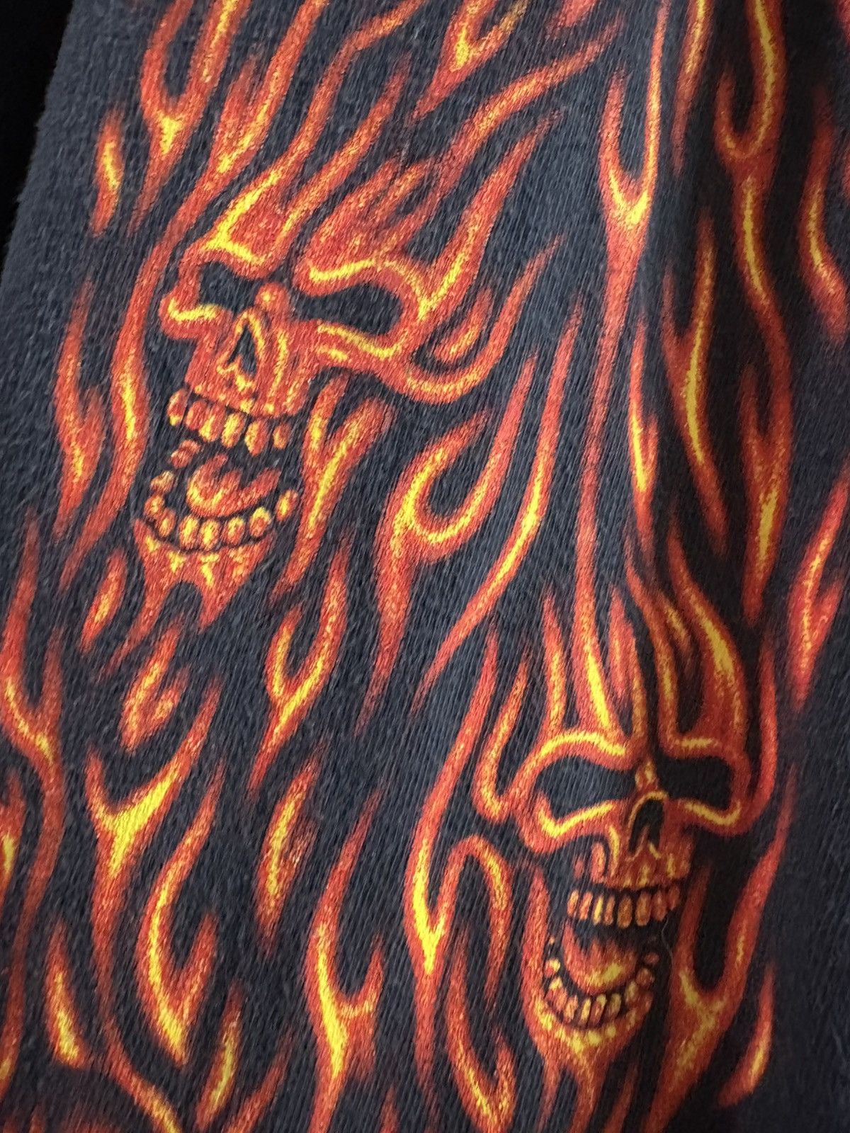Vintage Vintage 2004 Easy Riders Flame Skull Longsleeve Tee Size US XL / EU 56 / 4 - 7 Thumbnail