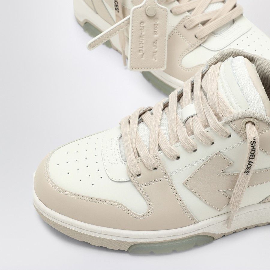 Off-White o1d2blof0924 Out Of Office Sneaker in White & Beige Size US 9 / IT 39 - 5 Thumbnail