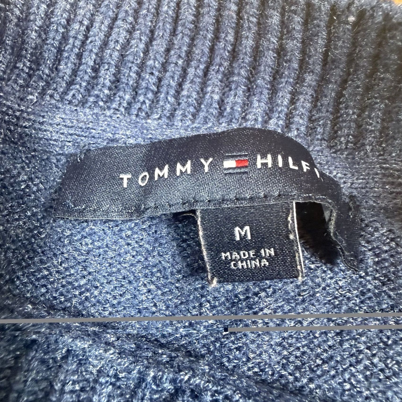 Tommy Hilfiger VINTAGE Tommy Hilfiger Sweater Mens M Crewneck Blue Geometric Nordic Pullover Pattern Size US M / EU 48-50 / 2 - 4 Thumbnail