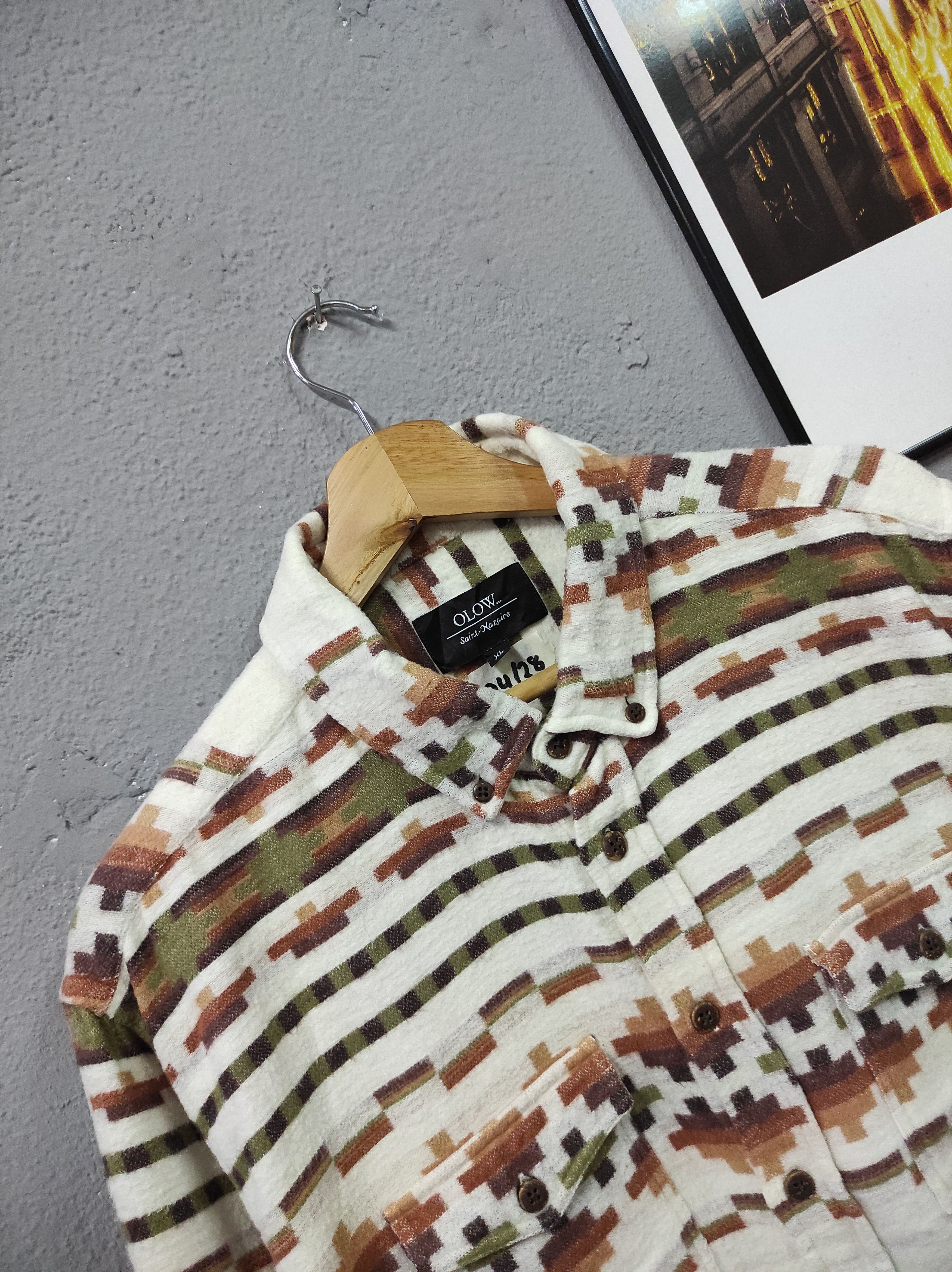 Flannel × Portuguese Flannel OLOW SAINT NAZAIRE DOUBLE POCKET FLANNEL SHIRT BUTTON UP Size US XL / EU 56 / 4 - 4 Thumbnail