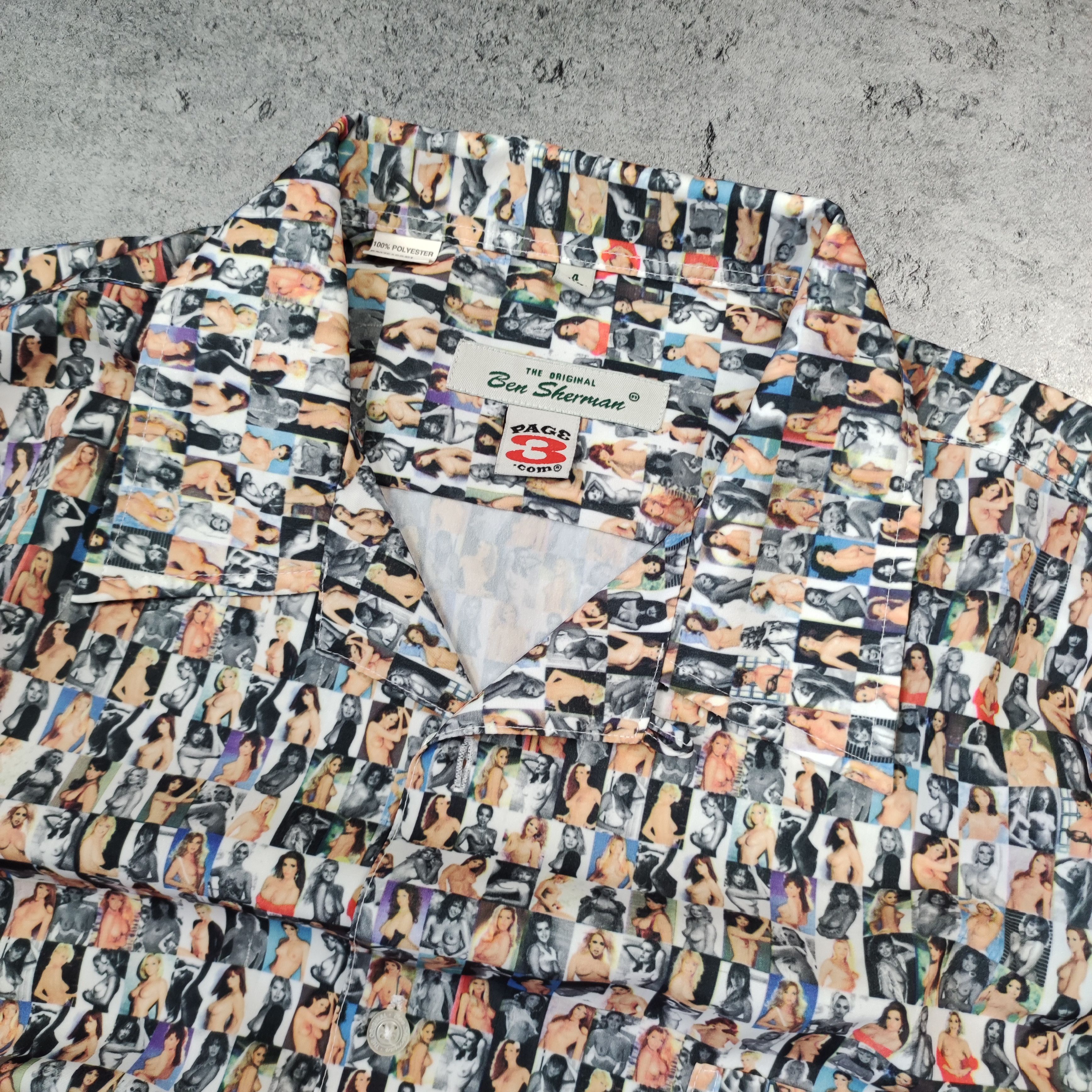 Ben Sherman × Playboy RARE 1/1 Ben Sherman x Page3 PlayBoy Pocket Bowling Shirt Size US XL / EU 56 / 4 - 4 Thumbnail