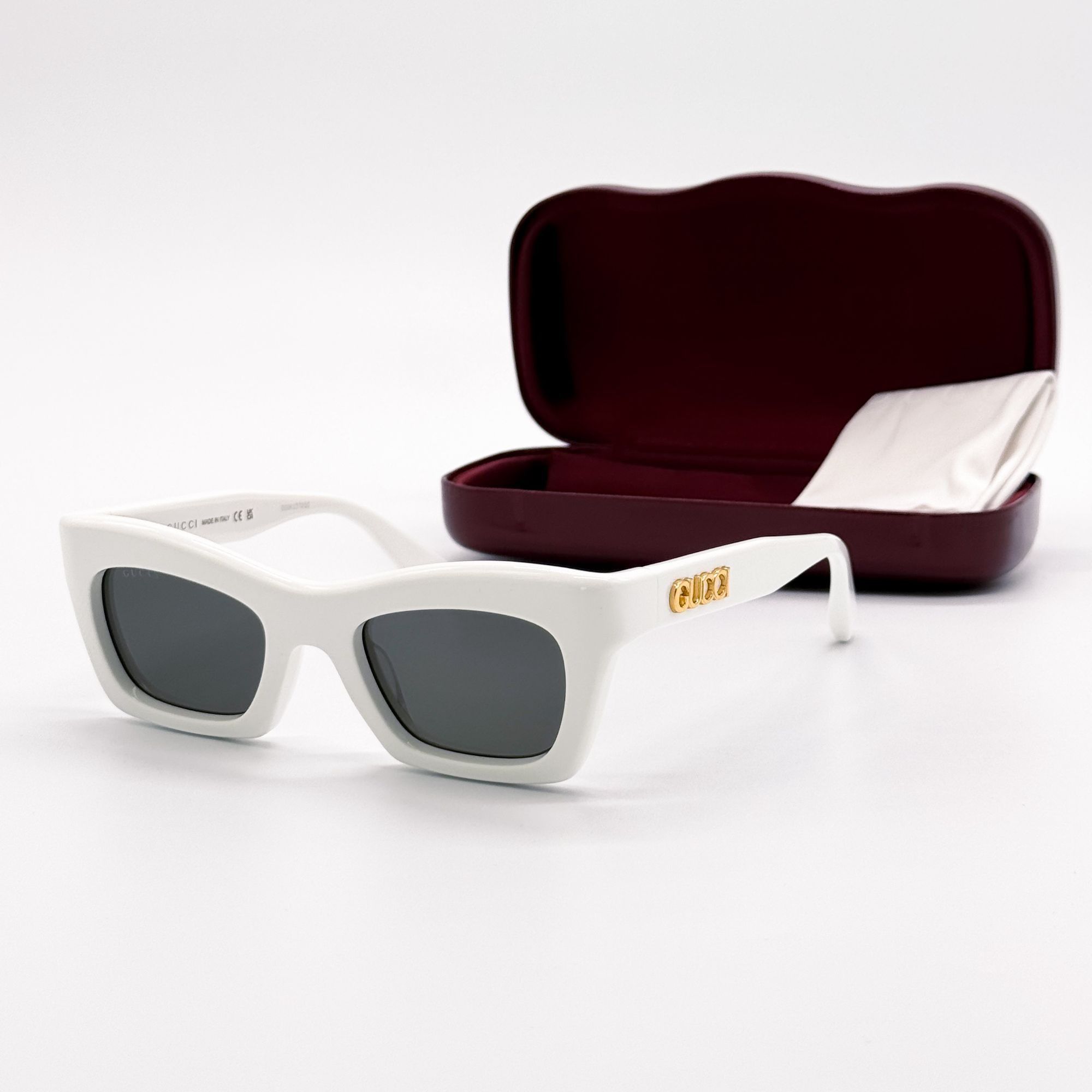 Gucci NEW GUCCI SUNGLASSES GG1773S 002 WHITE WOMEN CAT EYE GUCCI Size ONE SIZE - 1 Thumbnail
