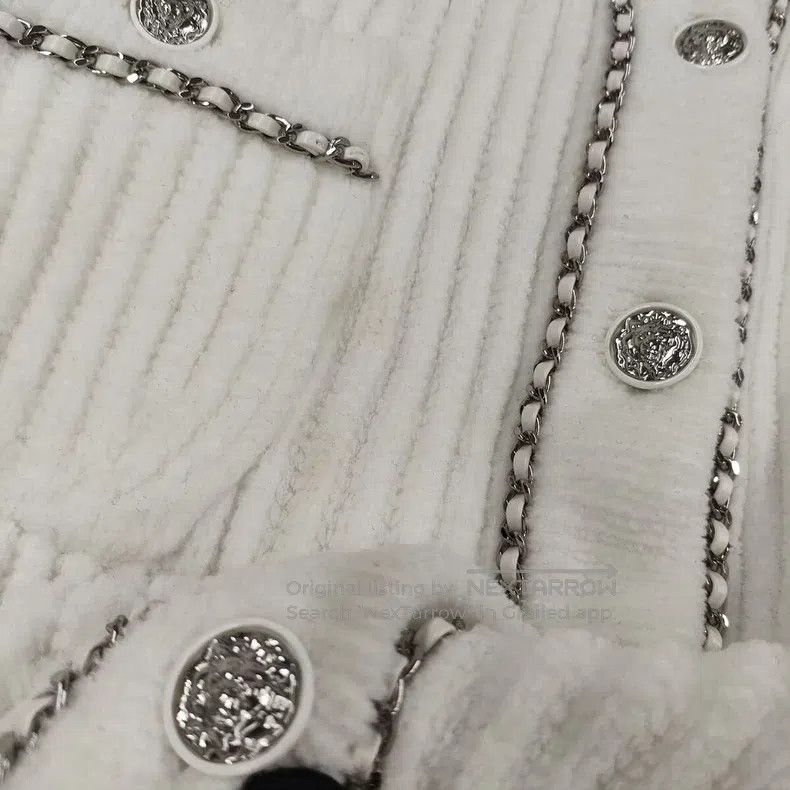 Chanel Chanel Fleece chain leather jacket Size XXS / US 00 / IT 34 - 5 Thumbnail