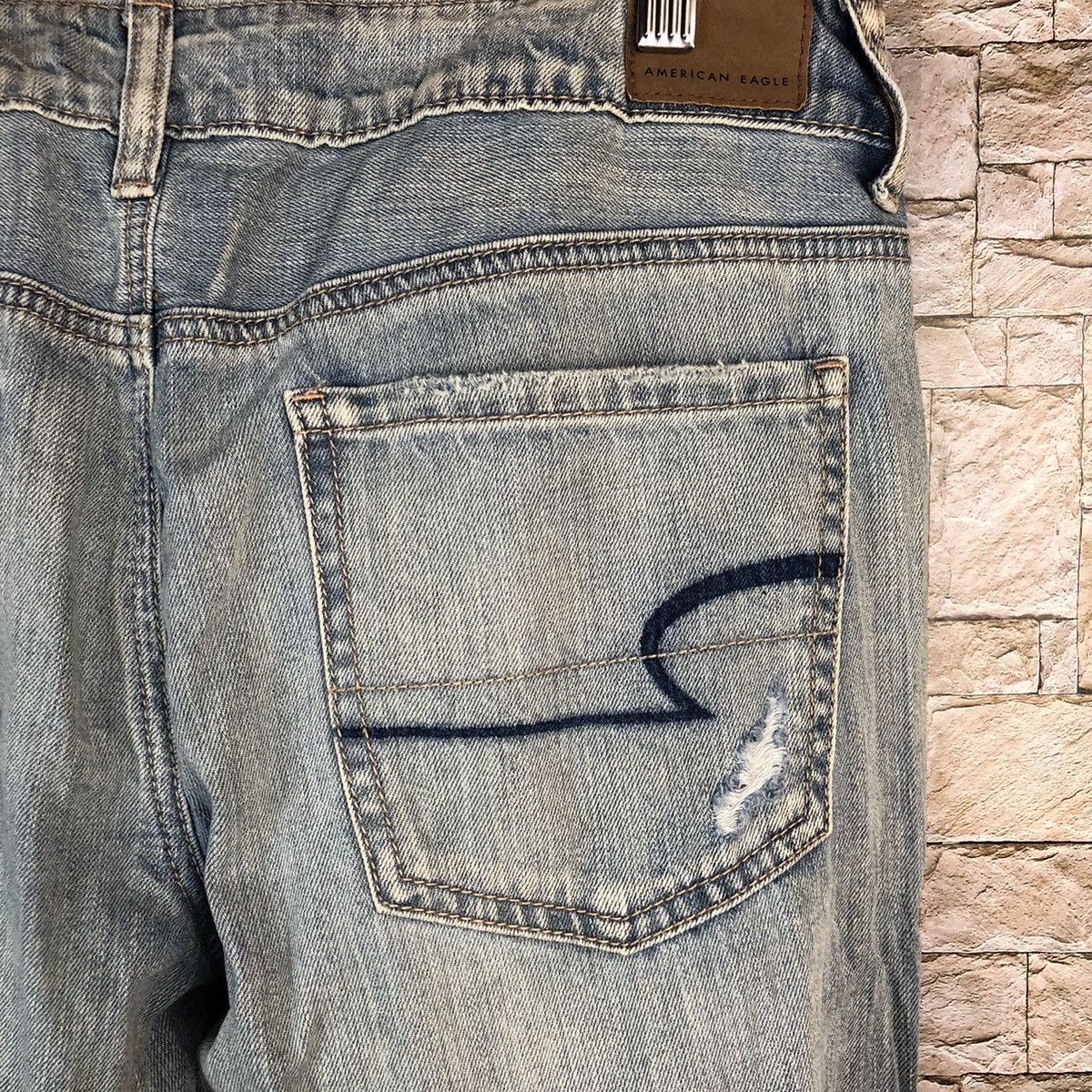 American Eagle Outfitters American Eagle Blue Distressed Denim Pants #A1006 Size 28" / US 6 / IT 42 - 20 Thumbnail