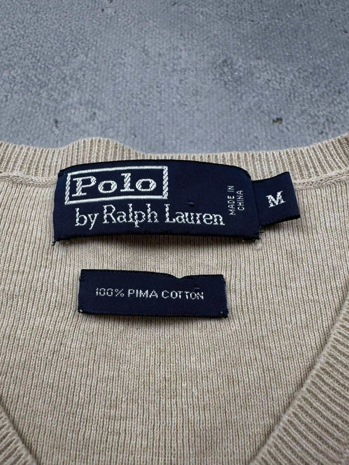 Polo Ralph Lauren Vintage Polo Ralph Lauren V-Neck Sweater Small Logo Pony y2k Size US M / EU 48-50 / 2 - 7 Thumbnail