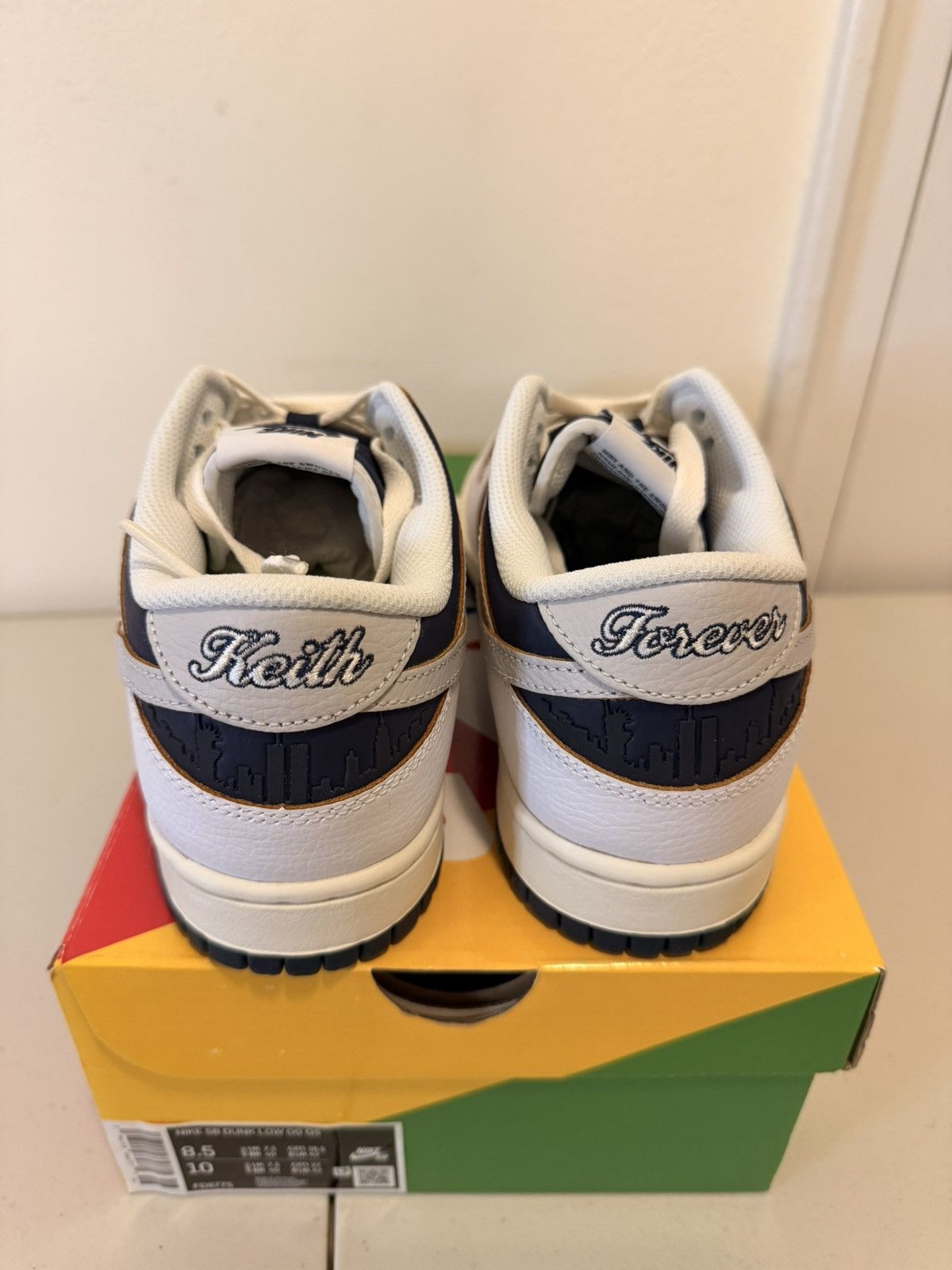 Huf × Nike Nike SB Dunk Low HUF New York City White/Navy Blue sz 8.5 M Size US 8.5 / EU 41-42 - 4 Thumbnail