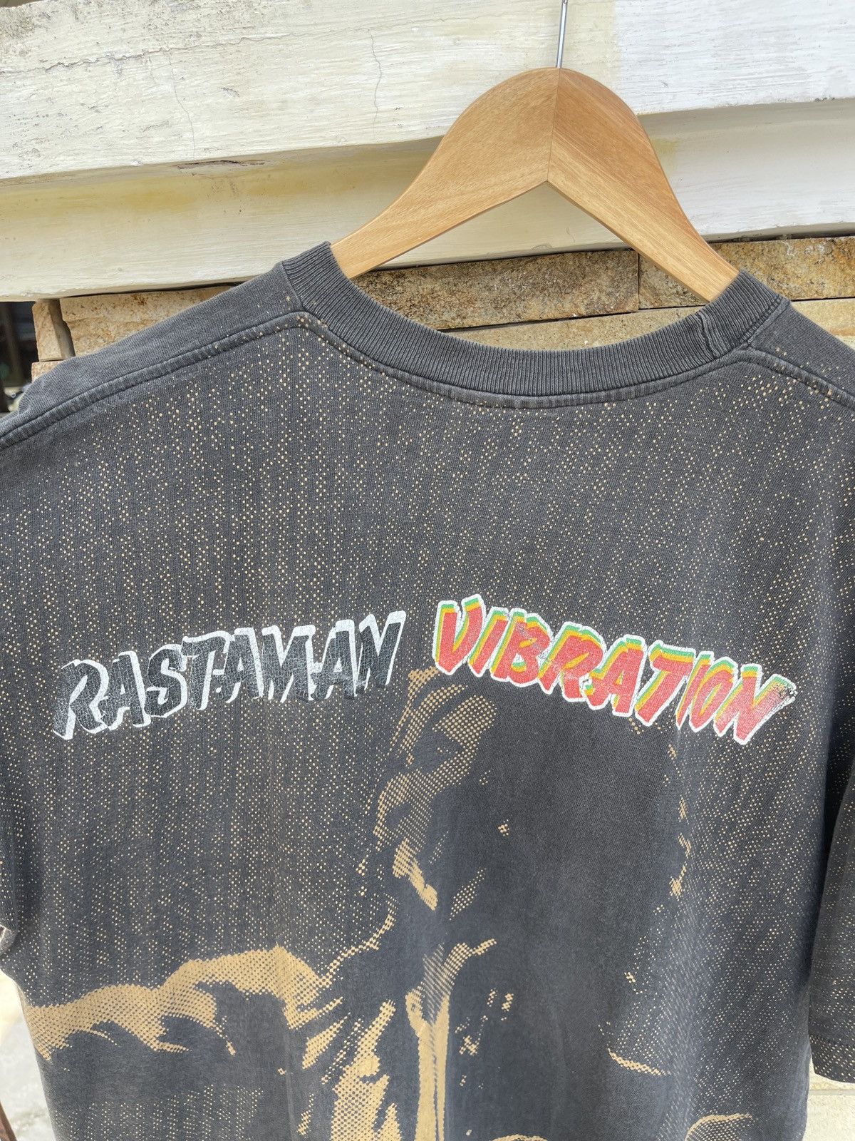 Bob Marley Vtg90s Thrashed🔥BobMarley Rastaman Vibration🔥AOP Faded Tee Size US XL / EU 56 / 4 - 13 Thumbnail