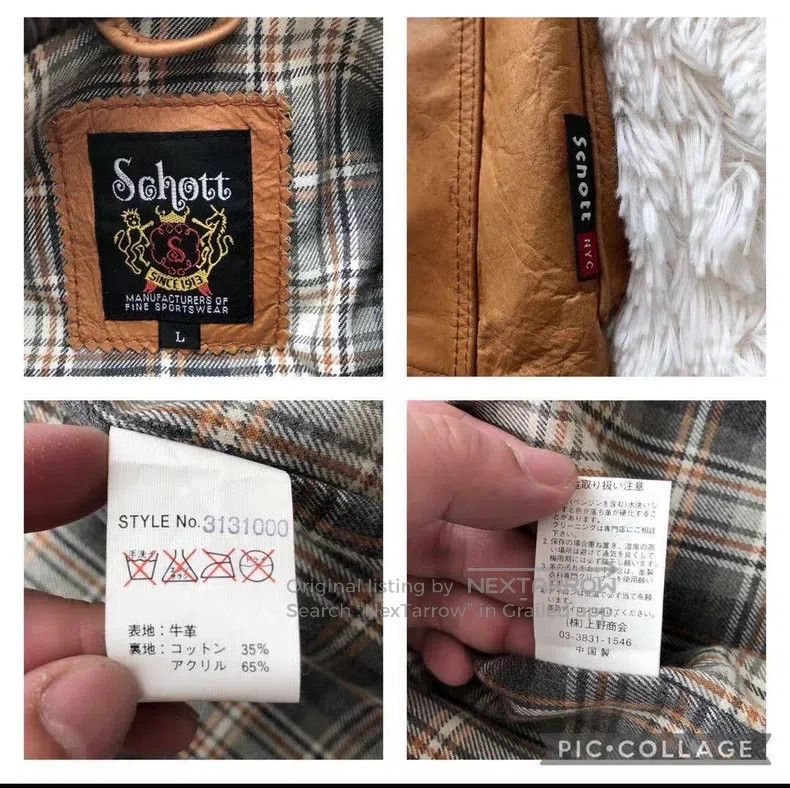 Schott Schott Classic four-bag leather jacket Size US L / EU 52-54 / 3 - 7 Thumbnail