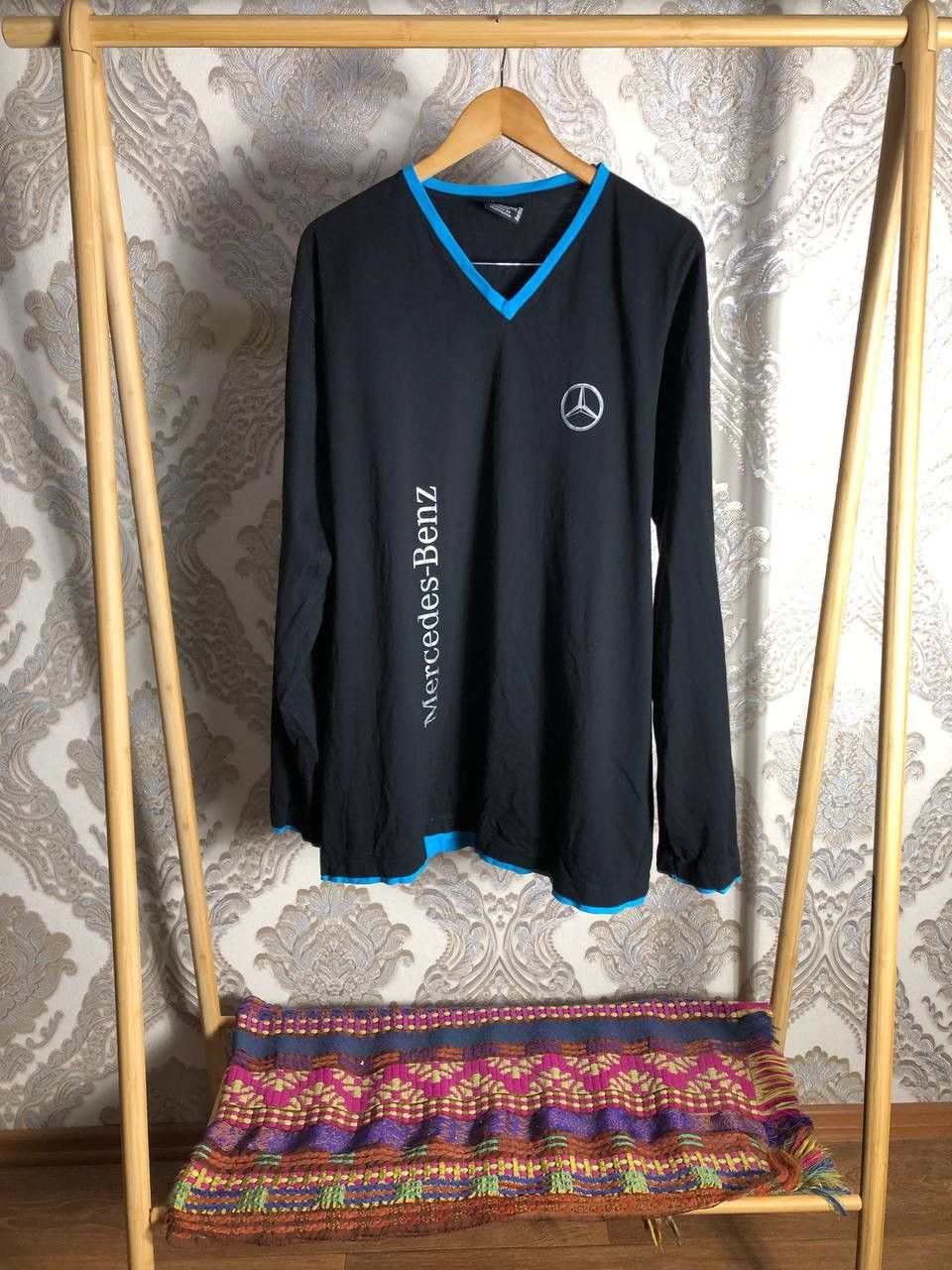 NASCAR VINTAGE MERCEDES BENZ LONG SLEEVE T-SHIRT RACING RETRO 90s Size US XXL / EU 58 / 5 - 3 Thumbnail