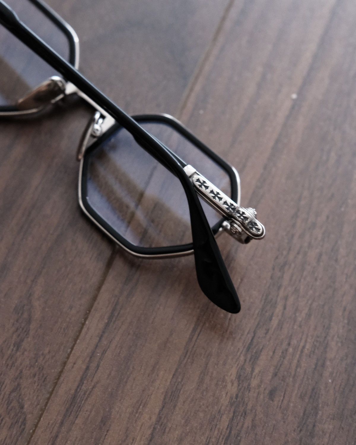Chrome Hearts Chrome Hearts TATTERS BLACK/SILVER Glasses Size ONE SIZE - 7 Thumbnail