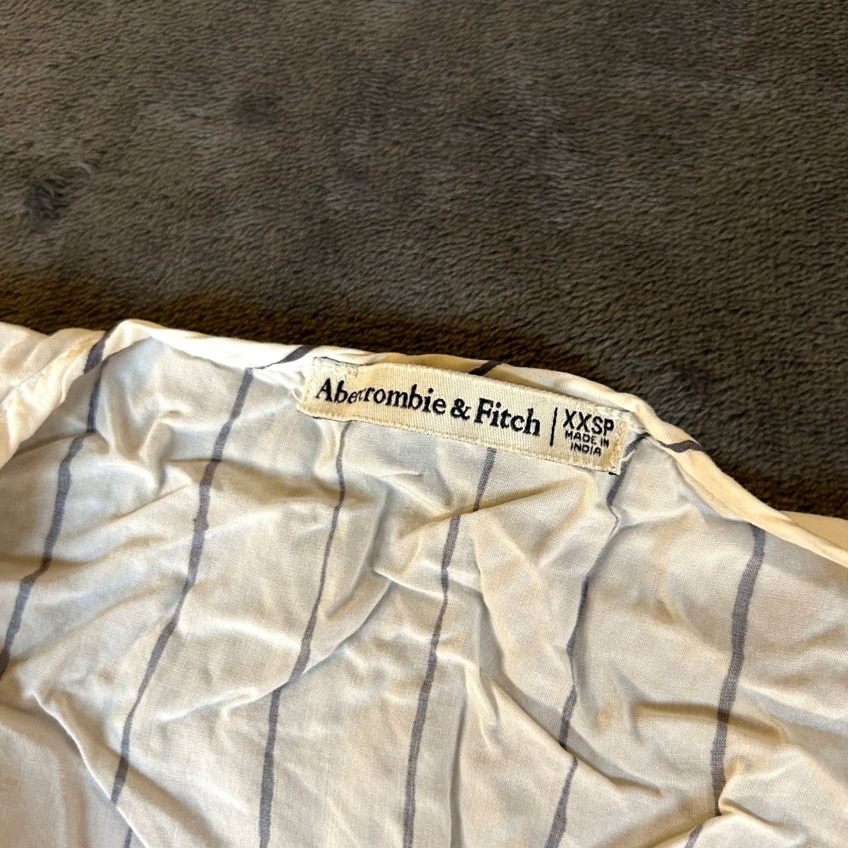 Abercrombie & Fitch VINTAGE Abercrombie & Fitch Striped Wrap Dress Cover Up Ruffle Sleeves Womens XXSP Size XXS / US 00 / IT 34 - 2 Thumbnail