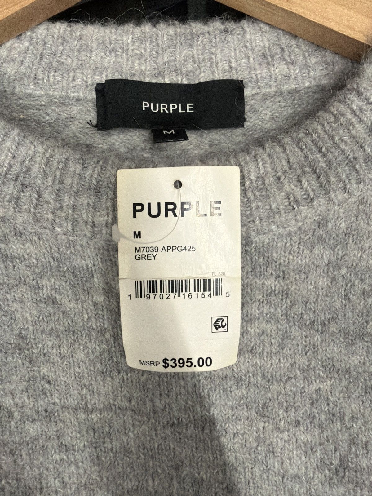 Purple Brand Purple Brand Grey Sweater Size US M / EU 48-50 / 2 - 8 Thumbnail