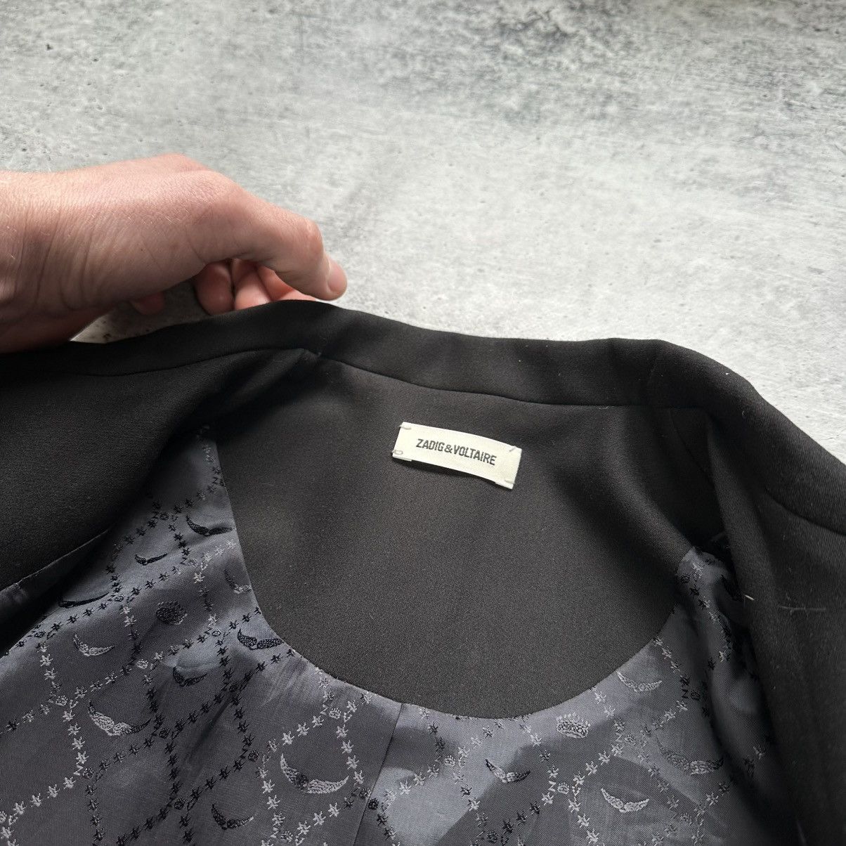 Zadig & Voltaire Zadig Voltaire Viva Strass Star Blazer Black Women’s Size 34 Size XS / US 0-2 / IT 36-38 - 10 Thumbnail