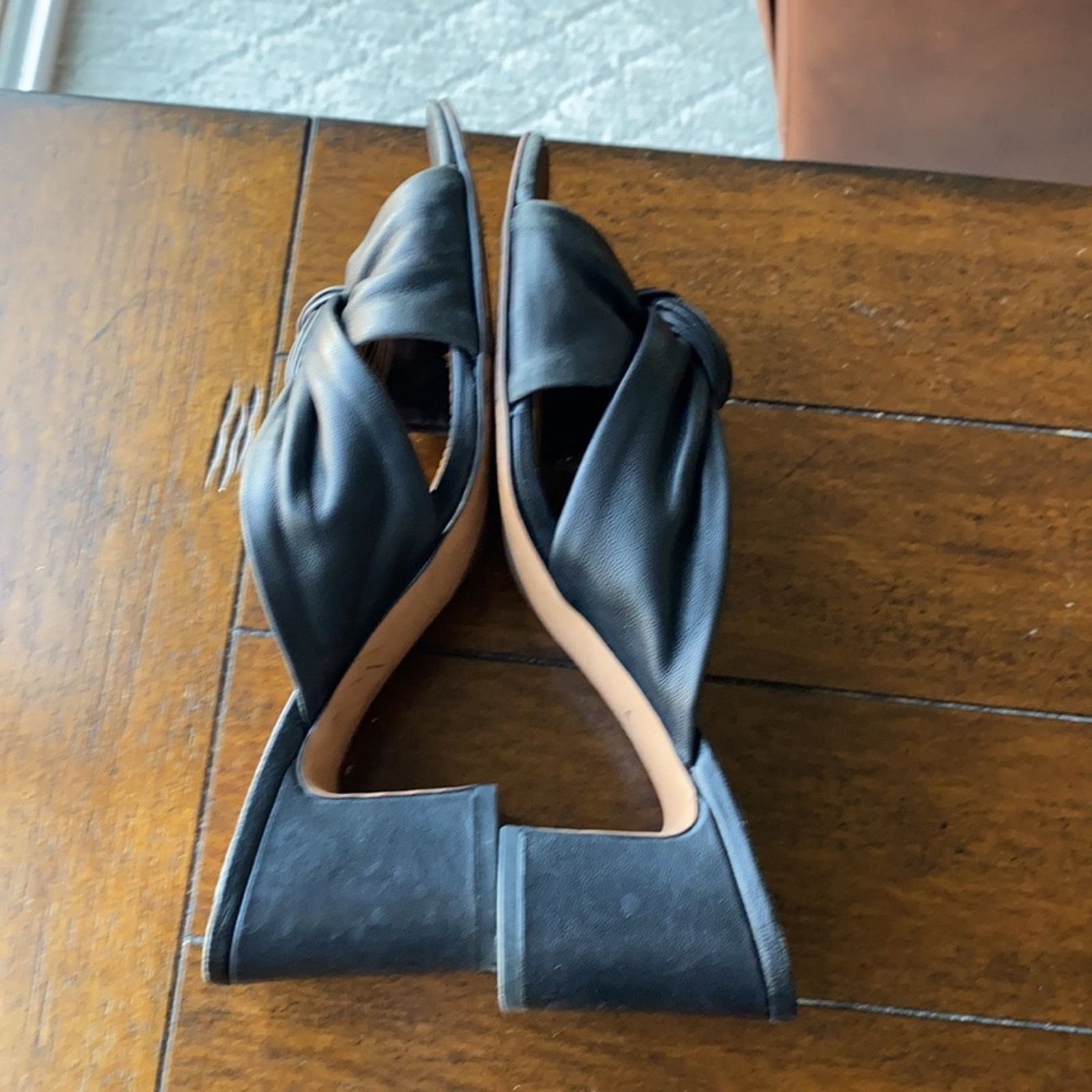 Franco Sarto Franco Sarto Women's Leather Sala Slide Mules block heel Size US 8 / IT 38 - 7 Thumbnail