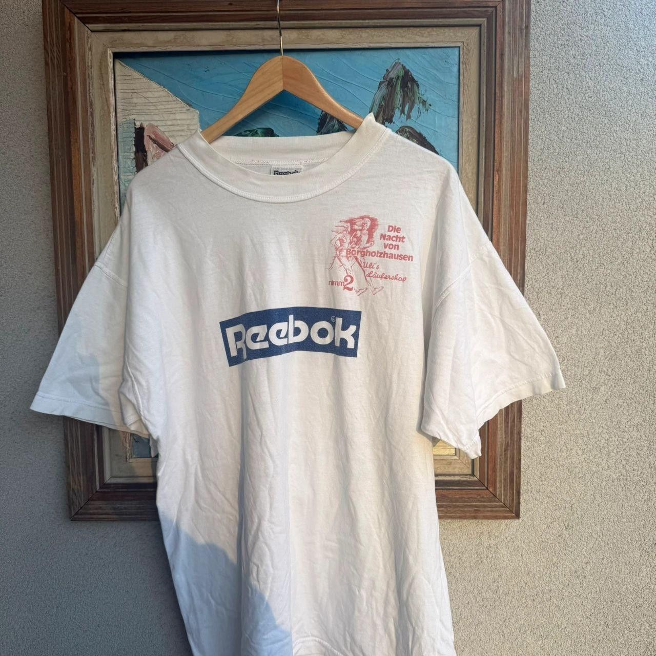 Reebok Reebok T shirt Printed 1992 Marathon Size US L / EU 52-54 / 3 - 4 Thumbnail