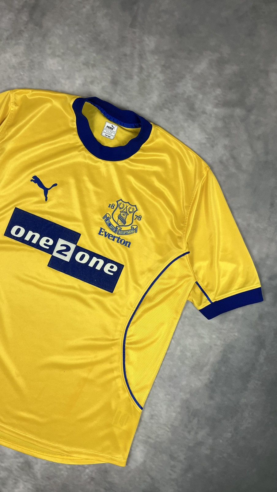Puma Vintage Puma Everton 2000/01 Away/Third Shirt One 2 One L sz Size US L / EU 52-54 / 3 - 2 Thumbnail