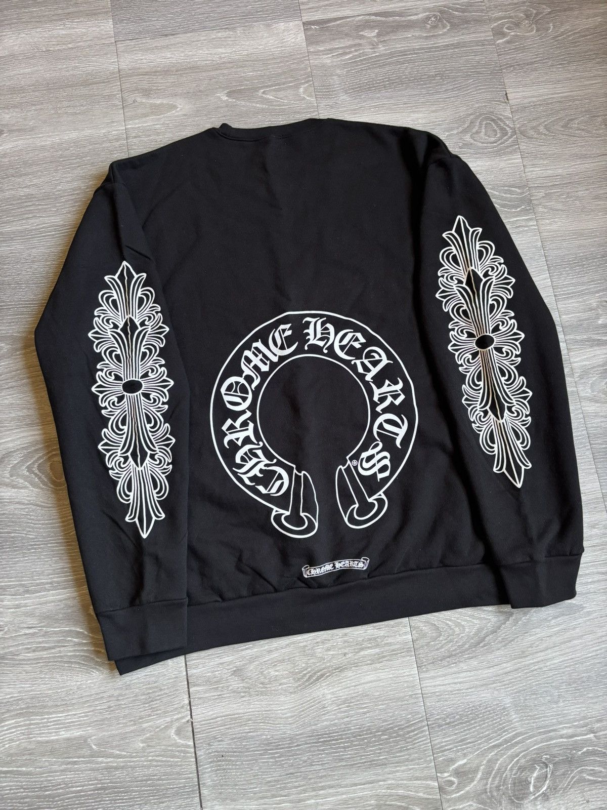 Chrome Hearts Chrome Hearts Black Floral Crewneck Size US S / EU 44-46 / 1 - 3 Thumbnail
