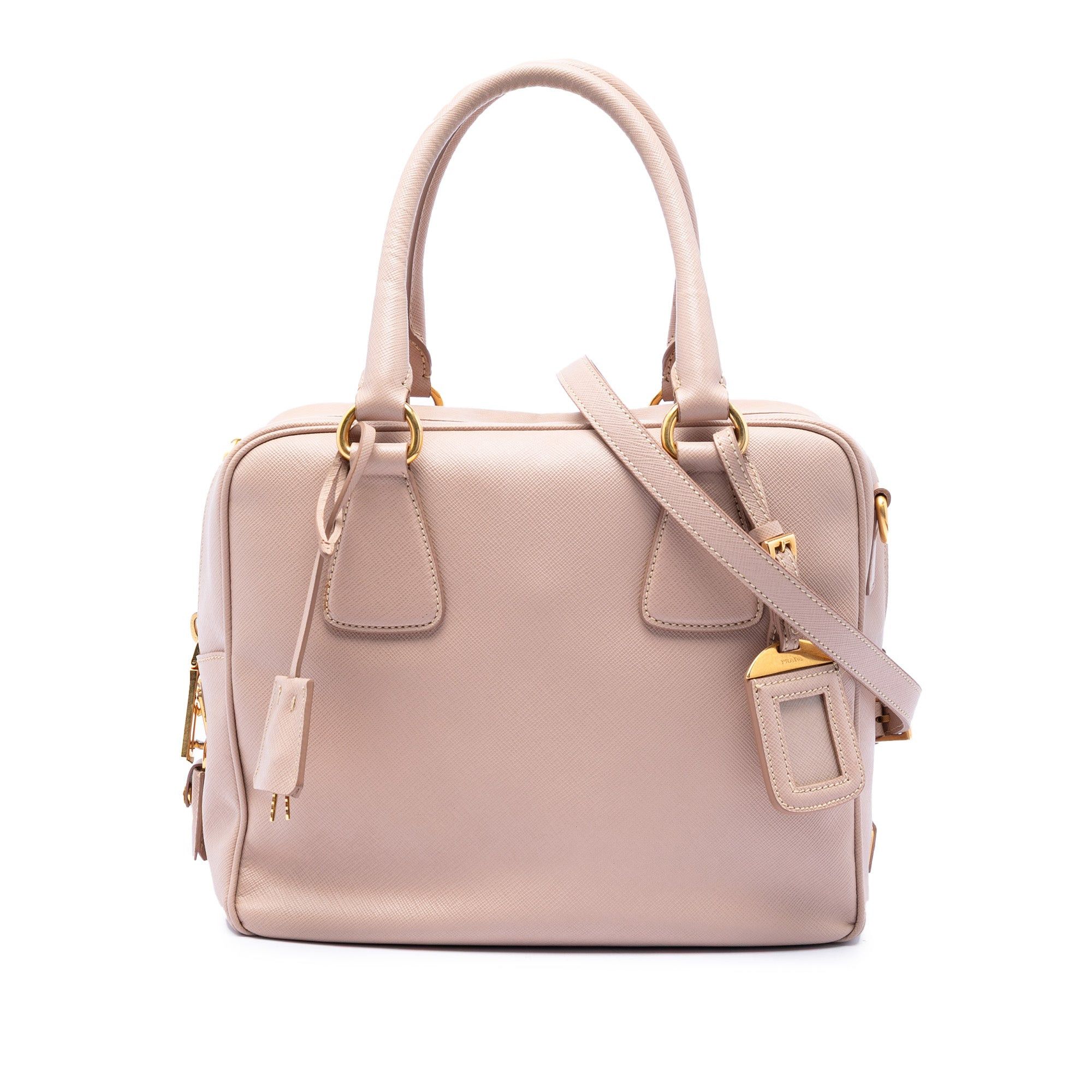 Prada Small Saffiano Square Bauletto Satchel Size ONE SIZE - 1 Thumbnail