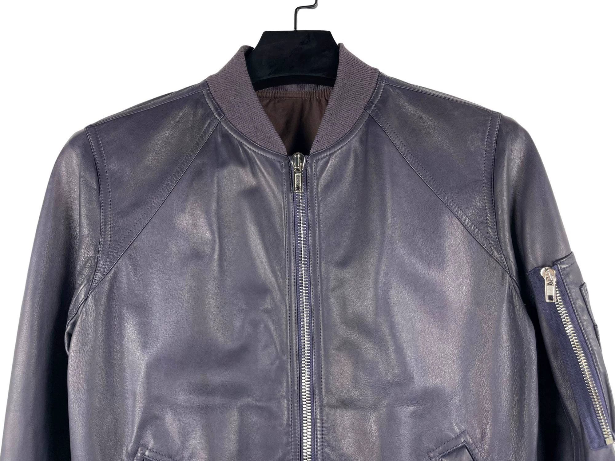 Rick Owens Rick Owens FW17 Raglan Lambskin Leather Bomber Jacket Size US M / EU 48-50 / 2 - 3 Thumbnail