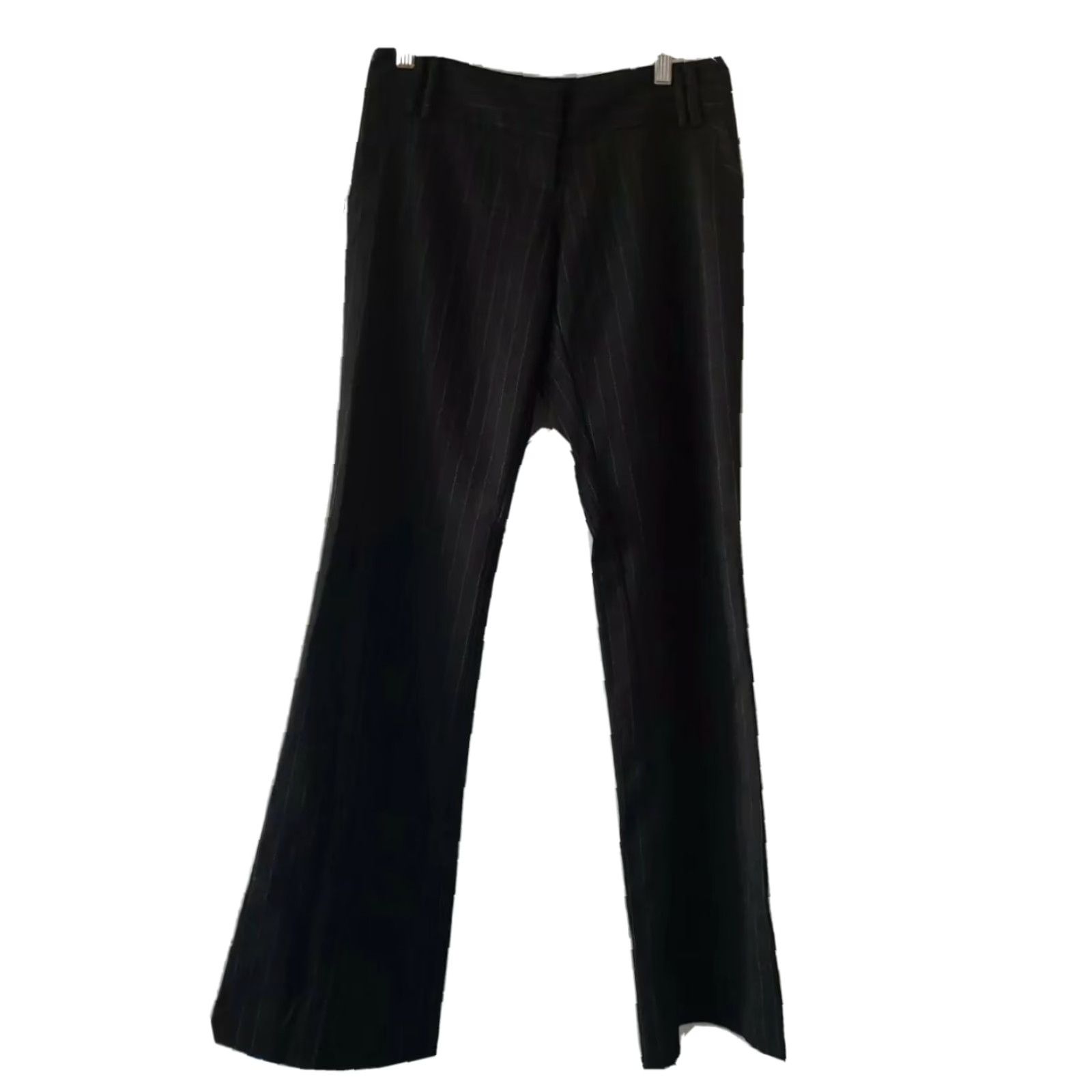 Guess VINTAGE GUESS Jeans Womens 24 Off Black Striped Bootcut Dress Pants Junior Zipup Pants Womens 24 Black Striped Bootcut Dress Pants Size 42" / US 20 - 2 Thumbnail