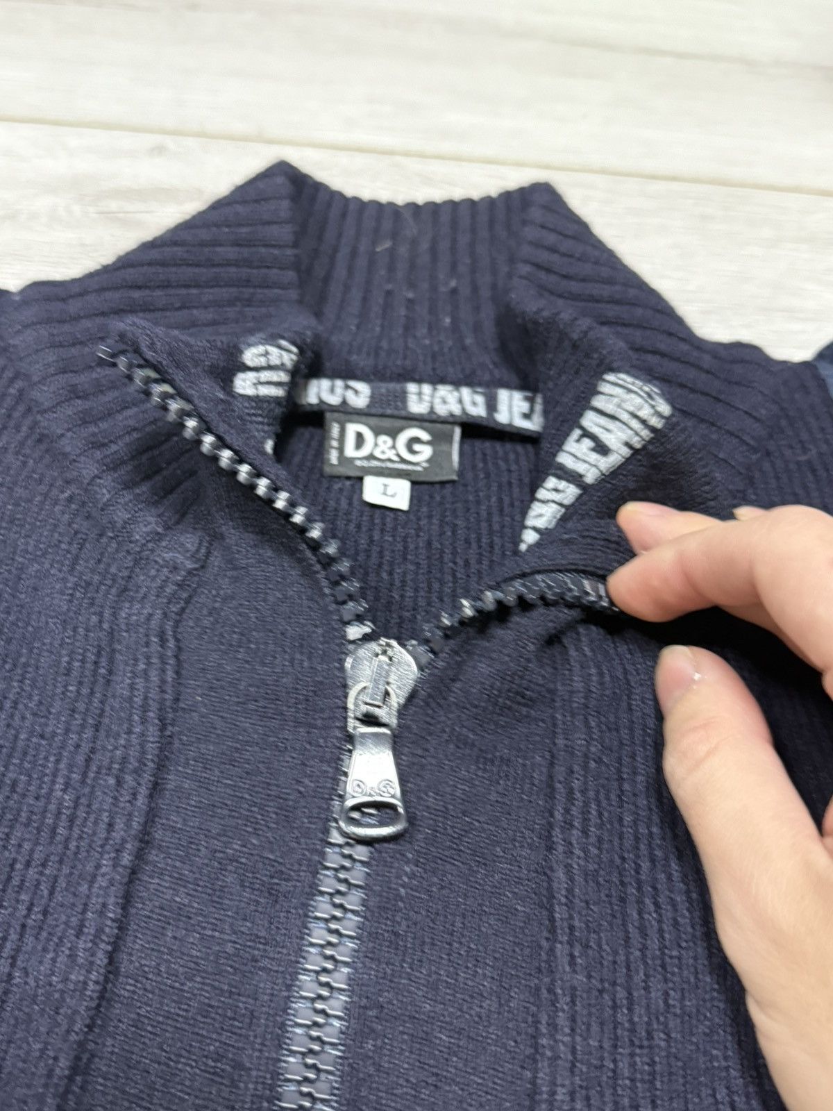 Dolce & Gabbana Dolce&Gabbana sweater avant-garde zip nylon pickets Size US M / EU 48-50 / 2 - 5 Thumbnail