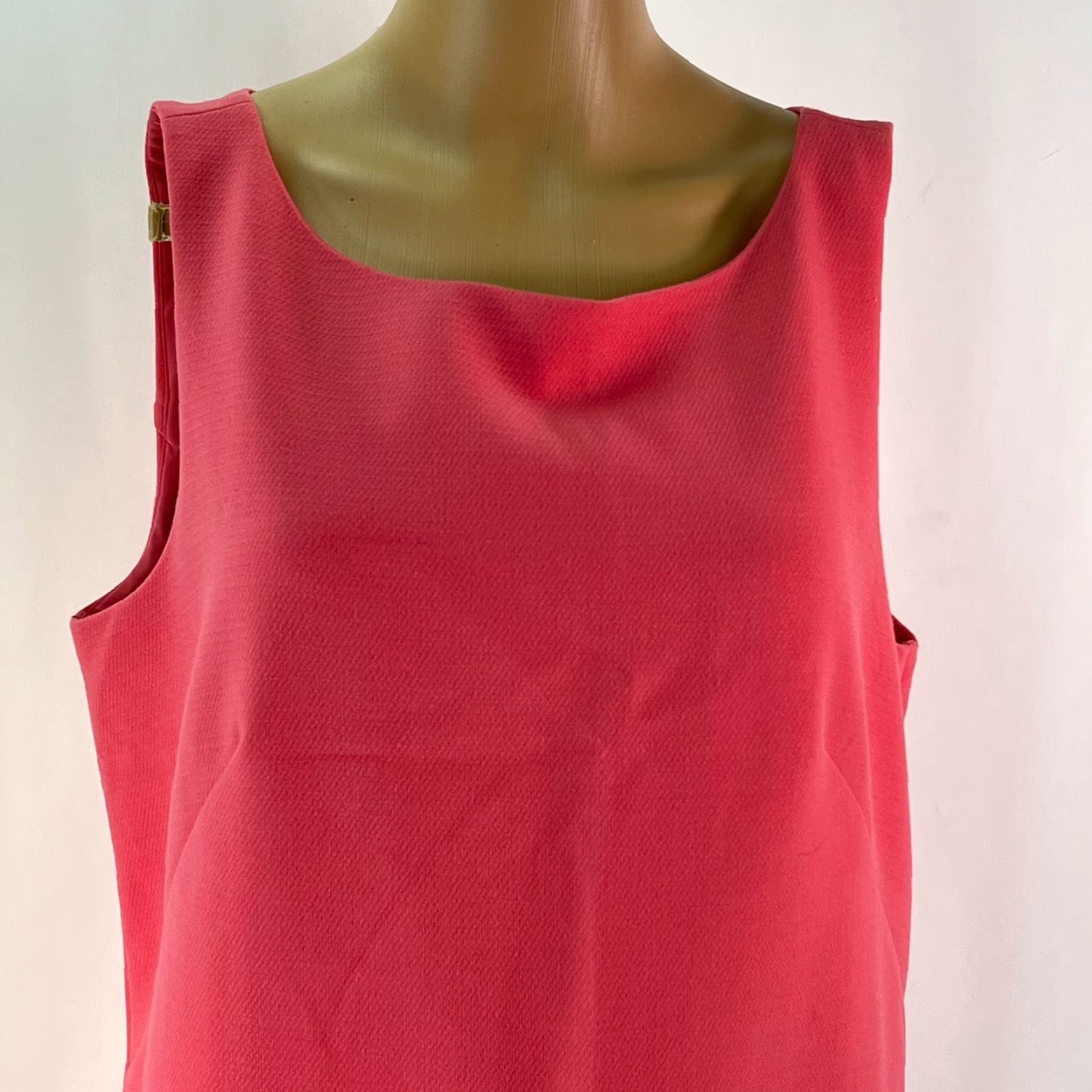 Ann Taylor Ann Taylor Dress Womens Pink Sleeveless Round Neck Short Shift Size 12 Size 34" / US 12 / IT 48 - 3 Thumbnail