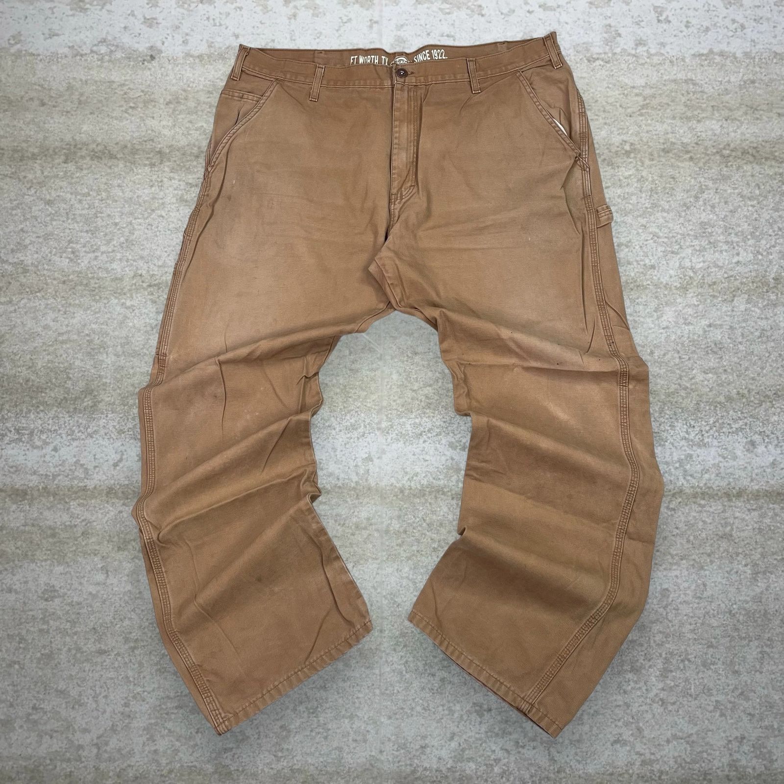 Dickies Vintage Y2K Dickies Carpenter Pants 40x32 Regular Fit Tan Size US 40 / EU 56 - 2 Thumbnail